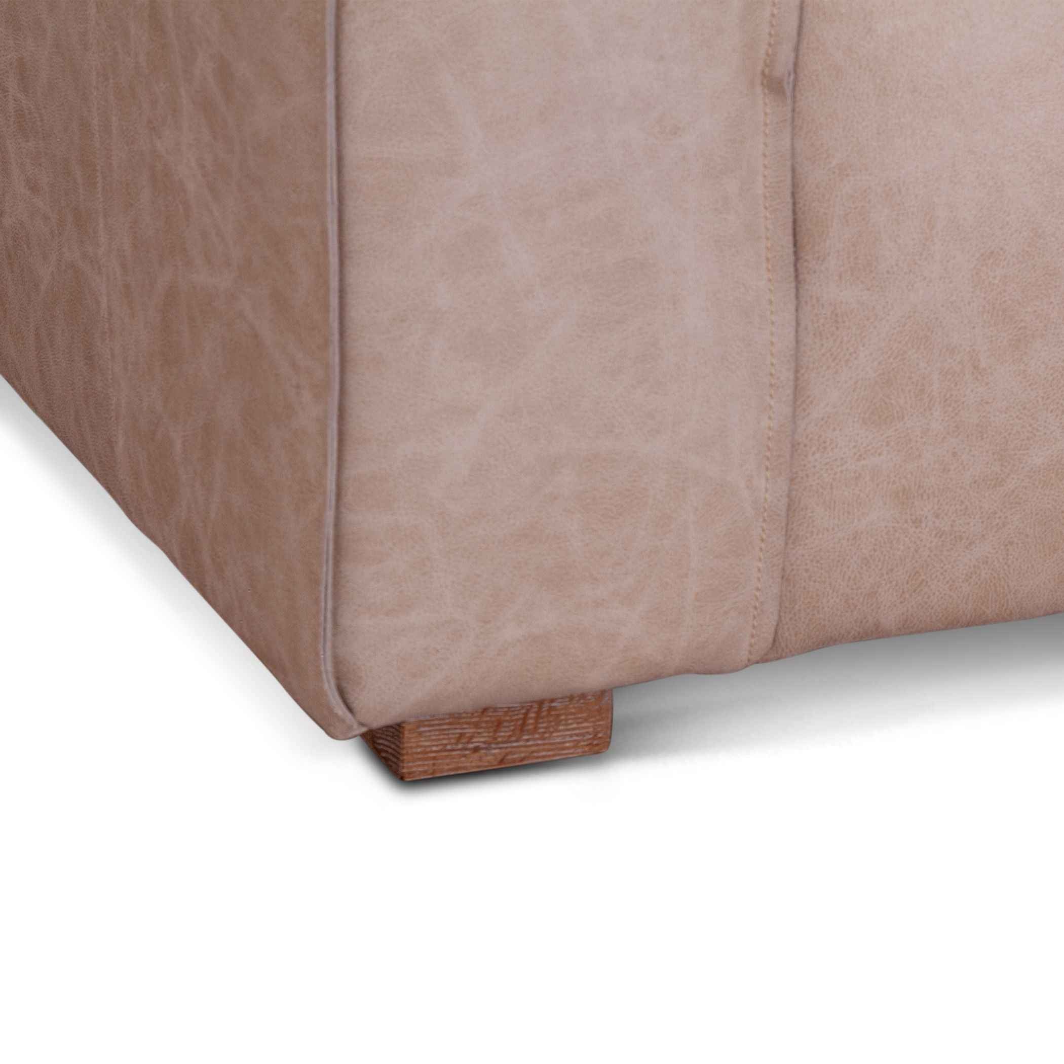 Milano 106" Sofa in Vintage Cream Top Grain Leather - Image 12