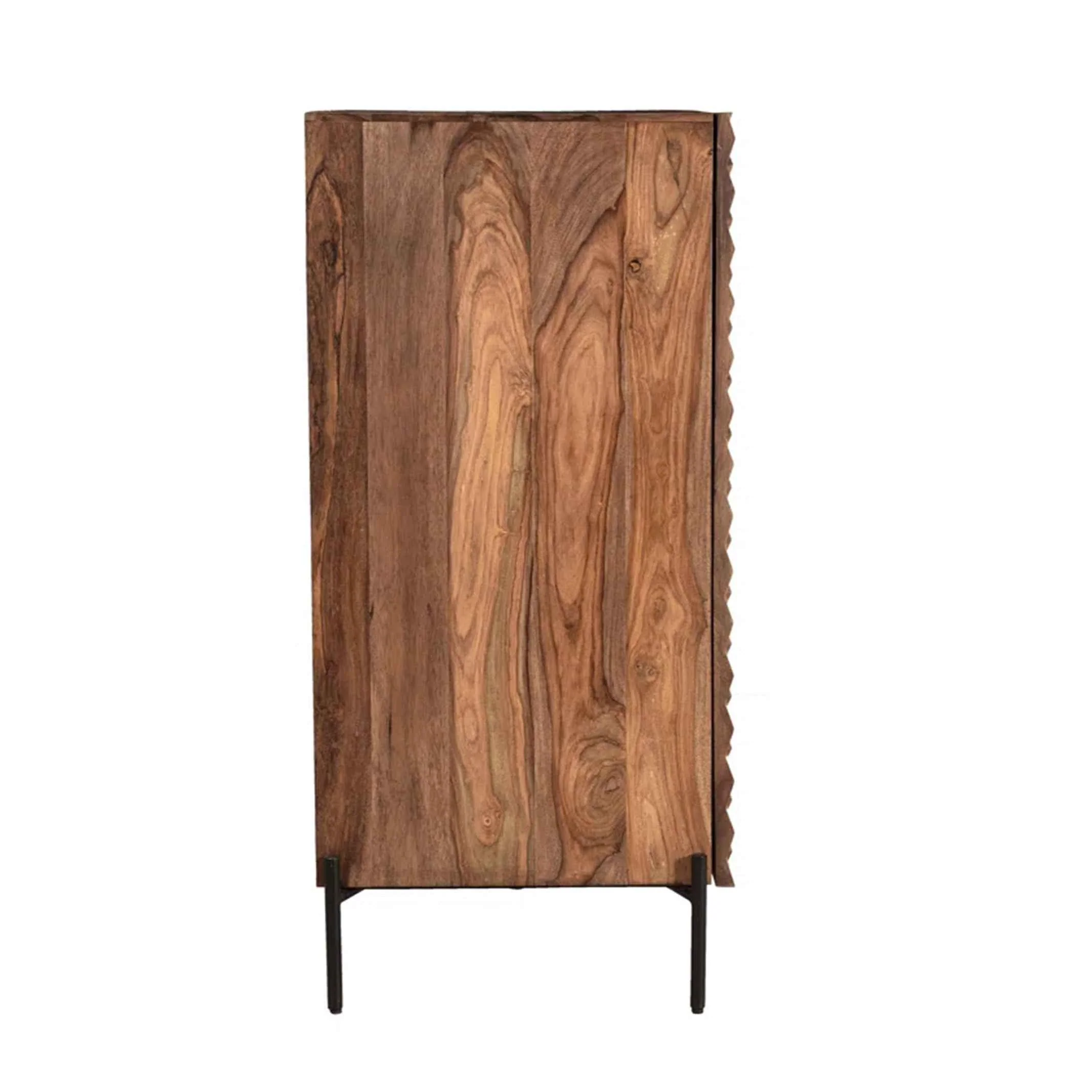 Miles 39" Bar Cabinet in Carved Brownstone - Image 2