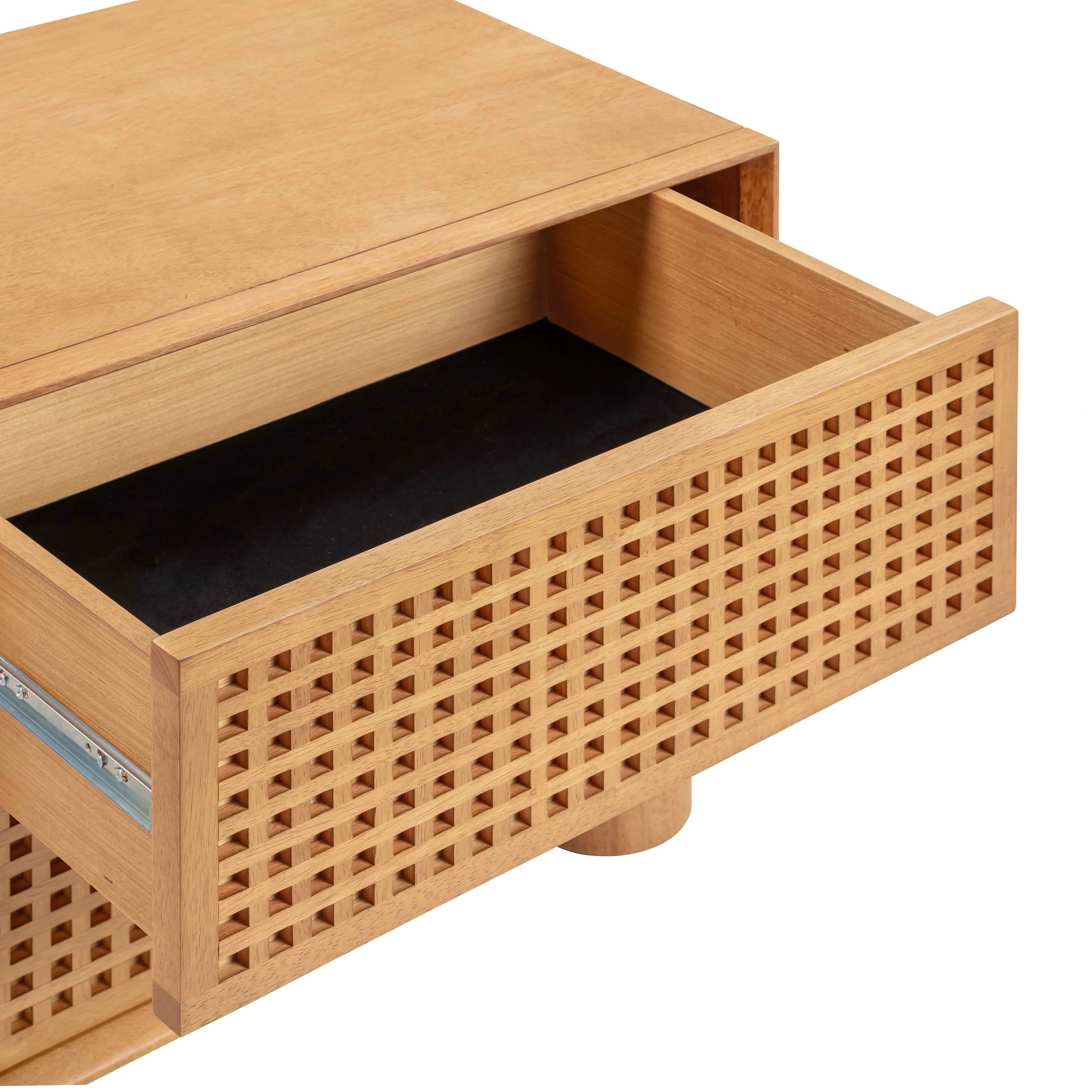 Miles Natural Wood 2-Drawer Nightstand - Image 7