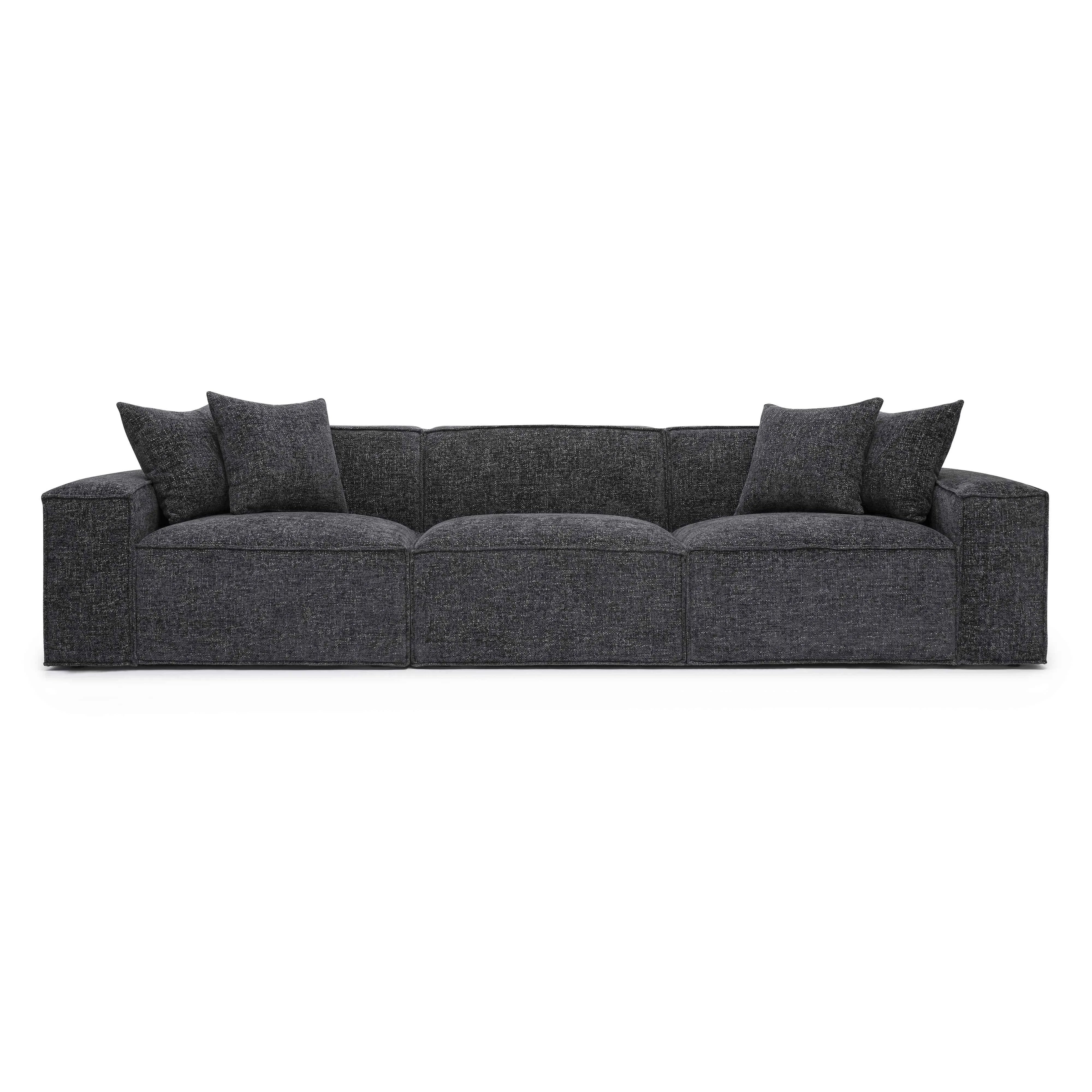 Mindy Chenille Basketweave Modular Sofa - Image 11
