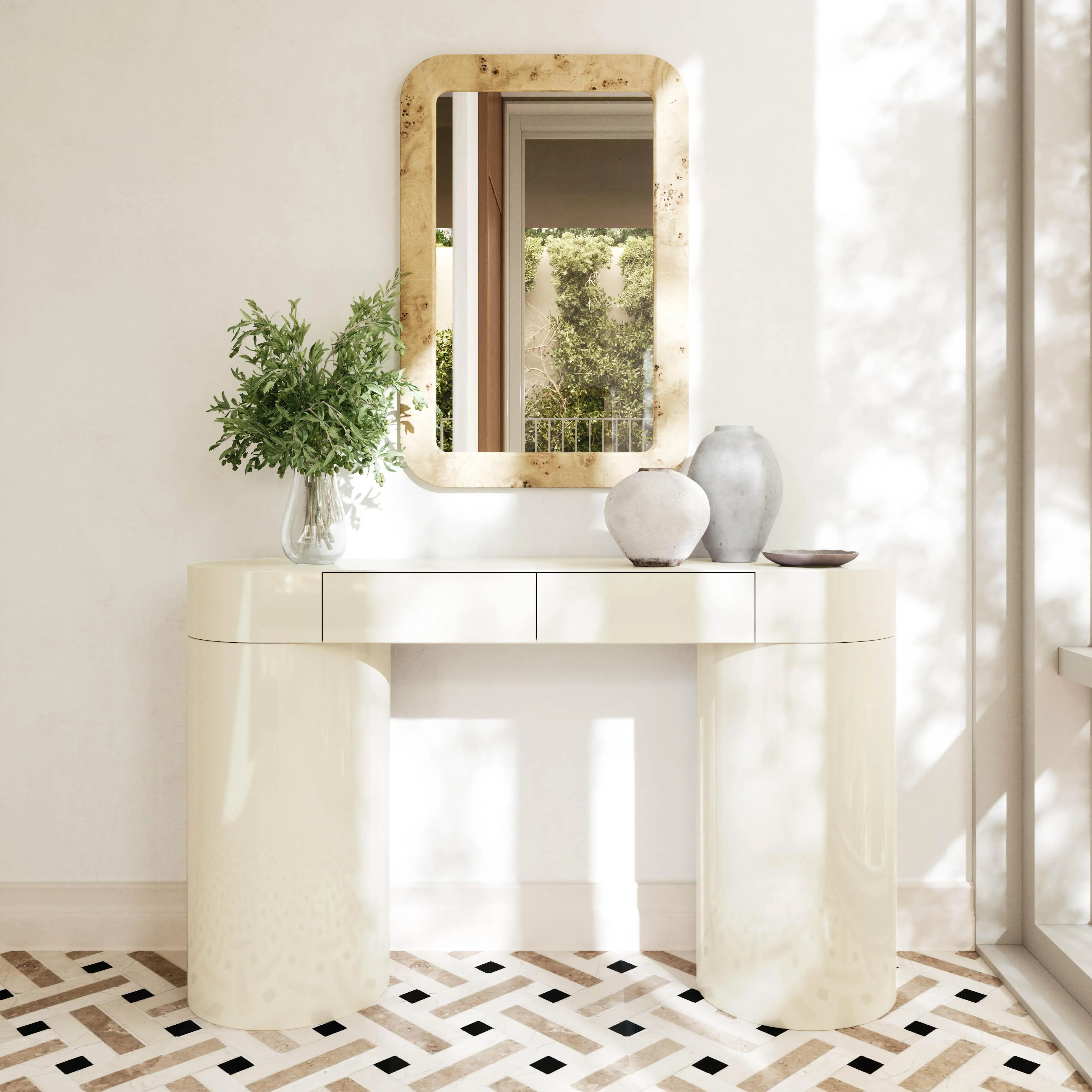 Mira High Gloss Console Table - Image 12