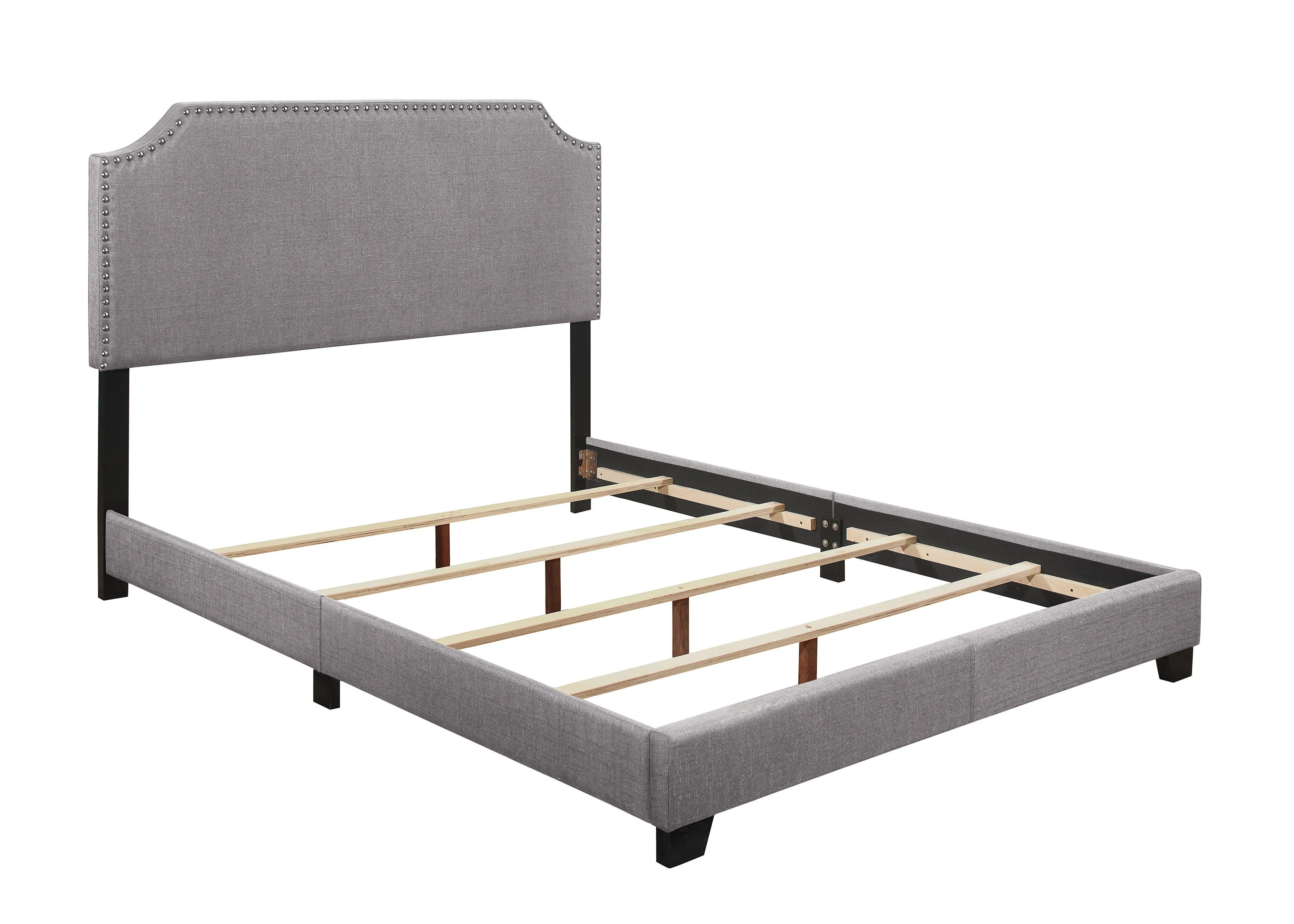 Miranda Gray Queen Upholstered Bed - Image 2