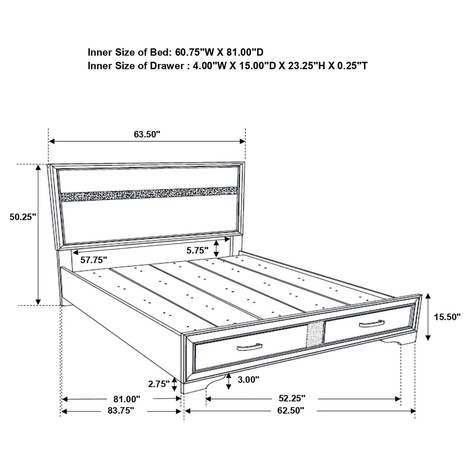 Miranda 4-Piece Queen Platform Storage Bedroom Set - Image 14
