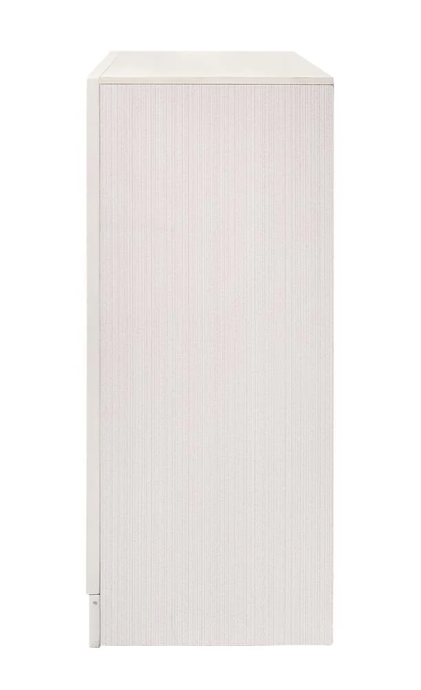 Miranda White/Rhinestone 7-Drawer Dresser - Image 10