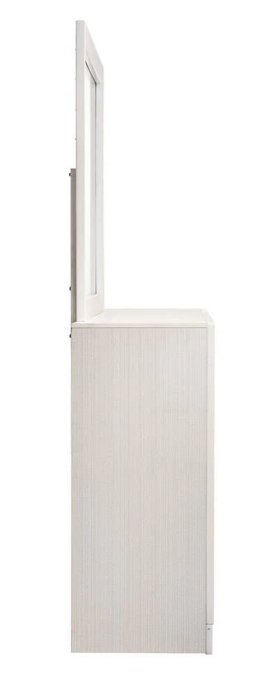 Miranda White/Rhinestone 7-Drawer Dresser - Image 5