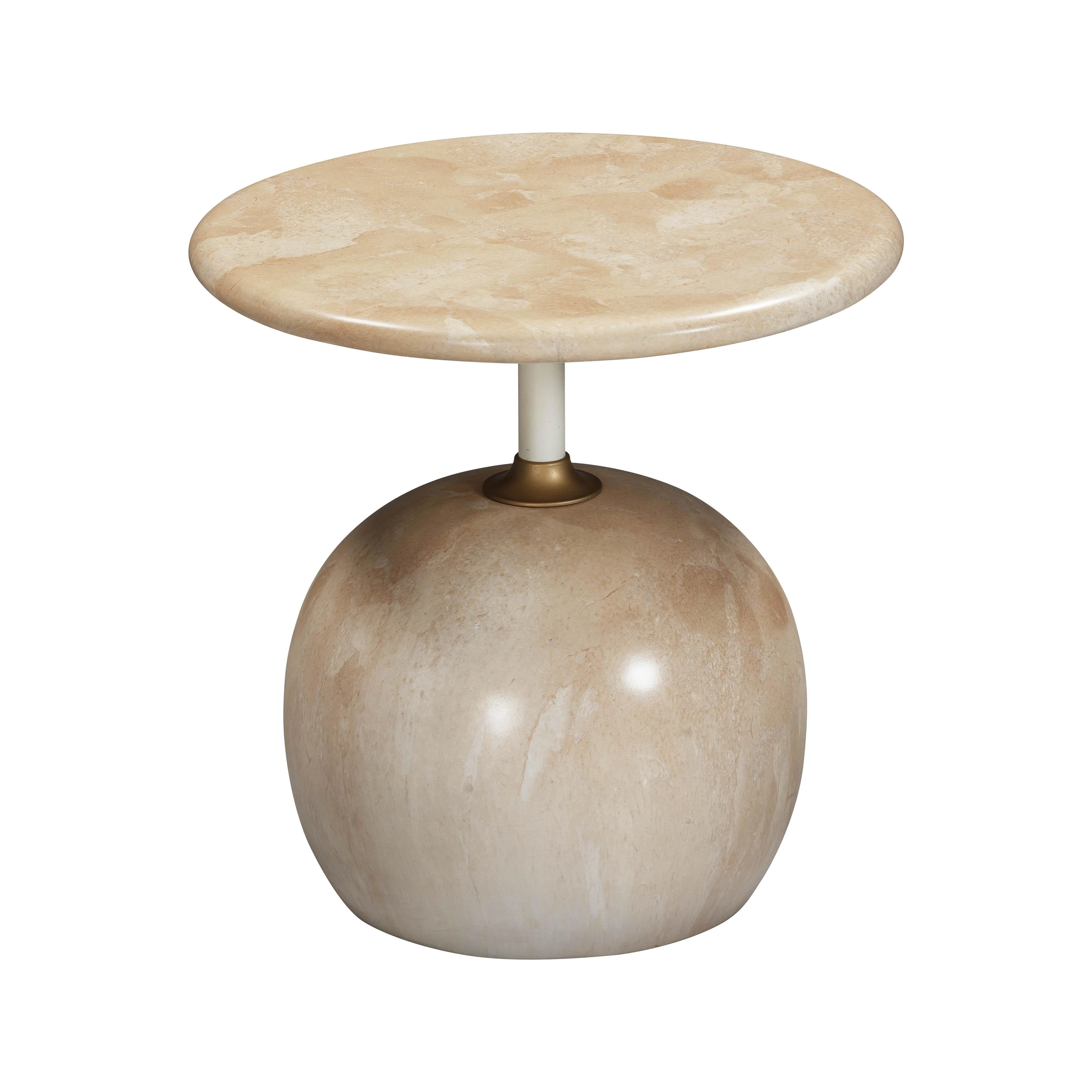 Mire Rose Faux Marble Side Table - Image 6