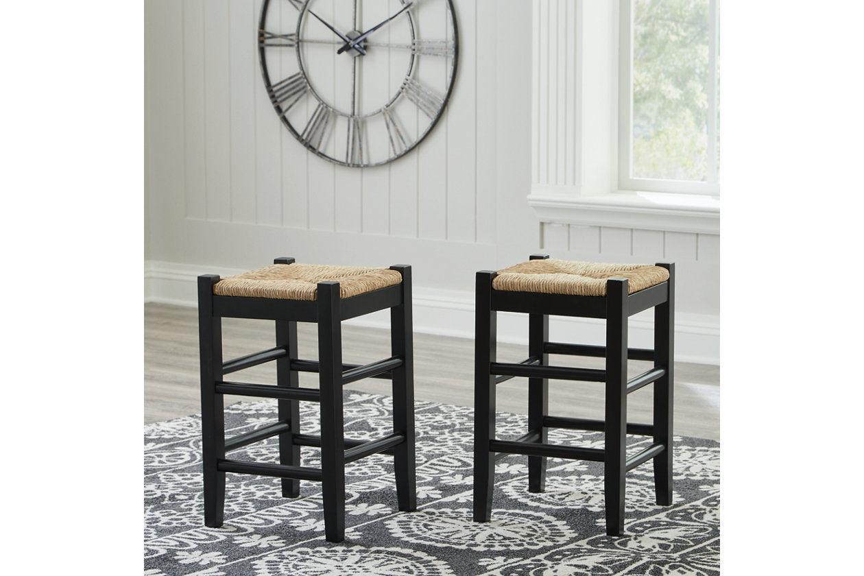 Mirimyn Black Counter Height Barstool, Set of 2 - Image 6