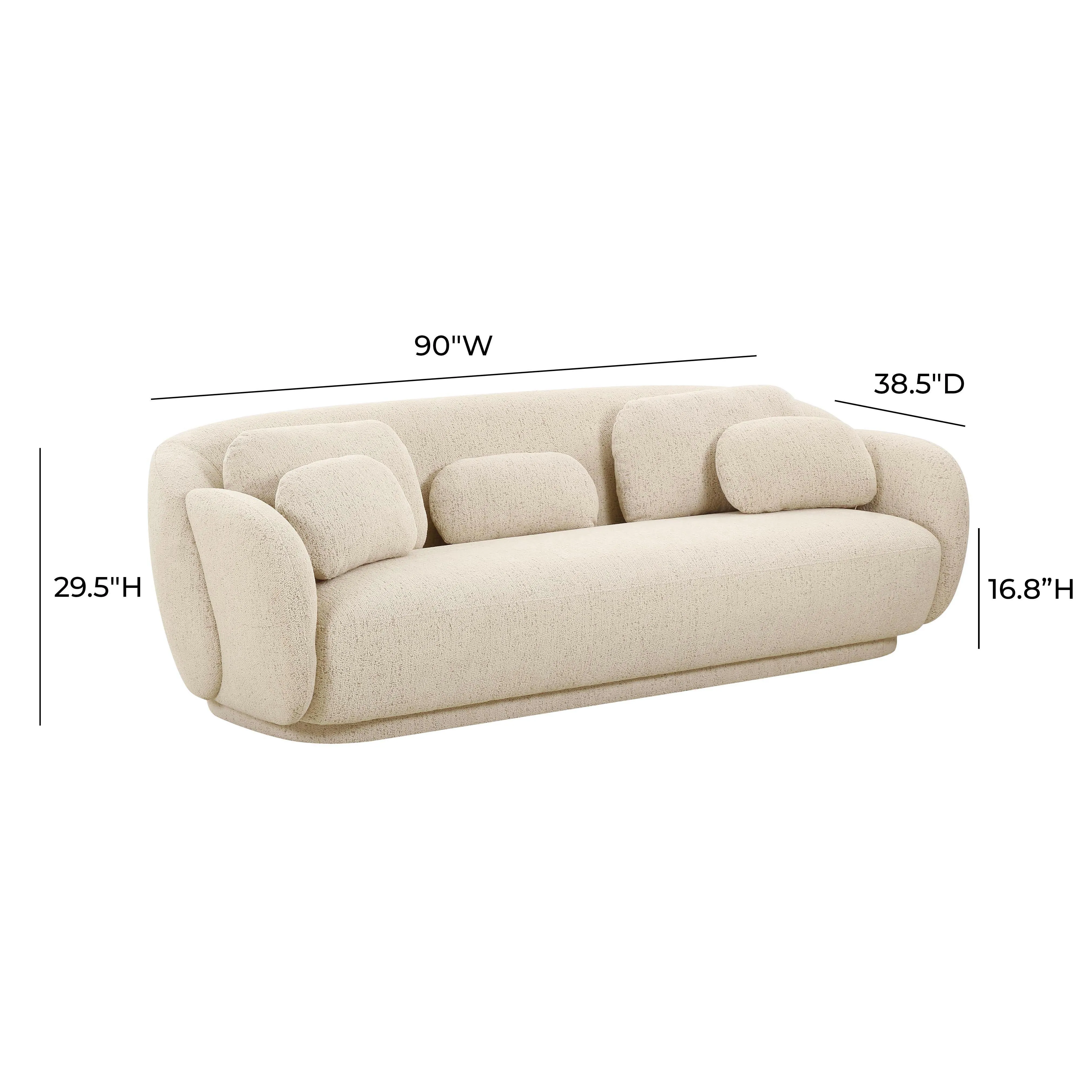 Misty Boucle Sofa - Image 6