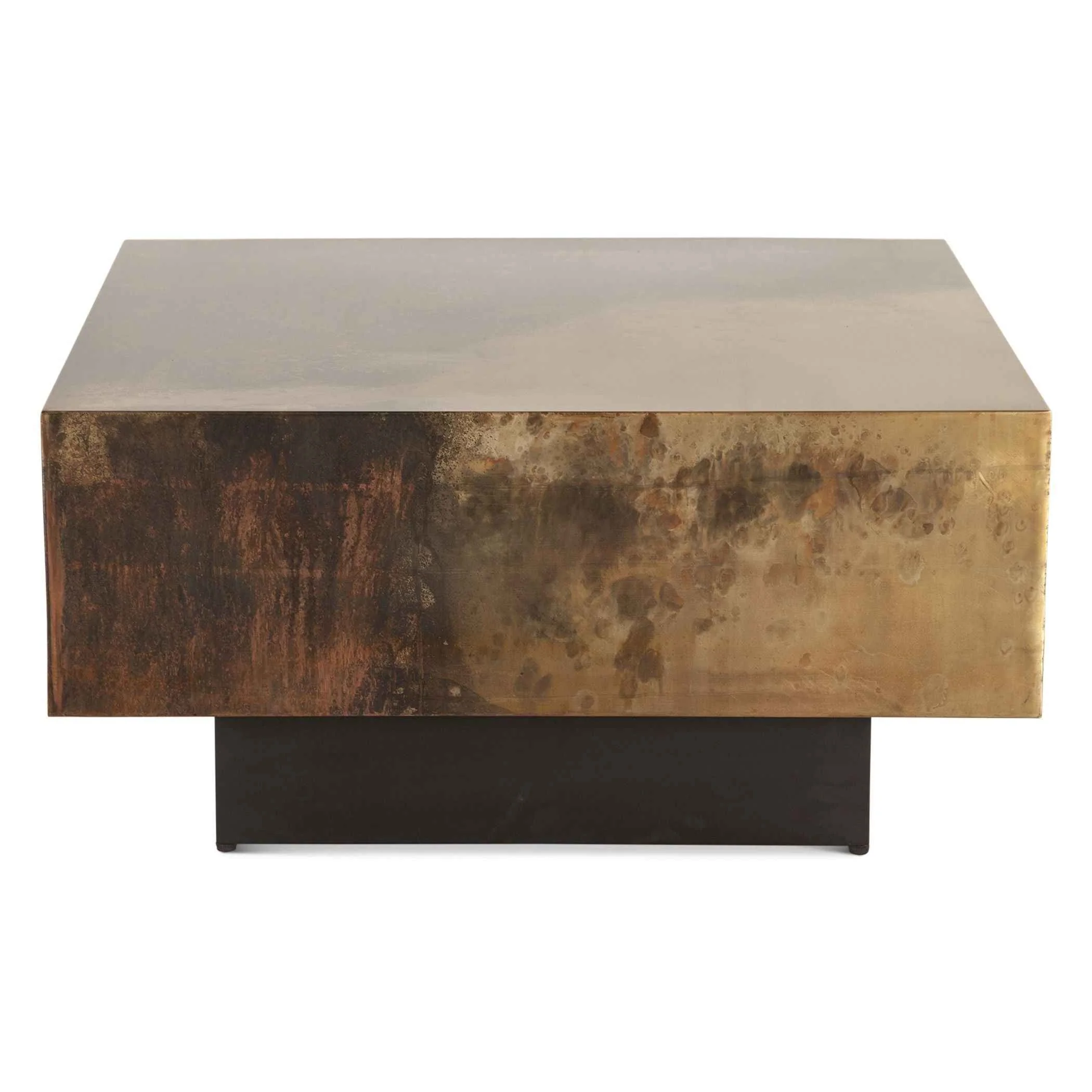 Moab 35" Coffee Table in Oxidized Copper - Image 3