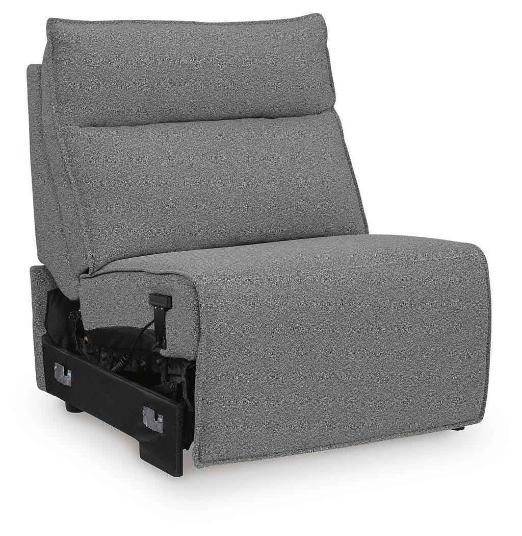 Modmax II Salt and Pepper 7-Piece Power Reclining Sectional with Audio Consoles - Image 3