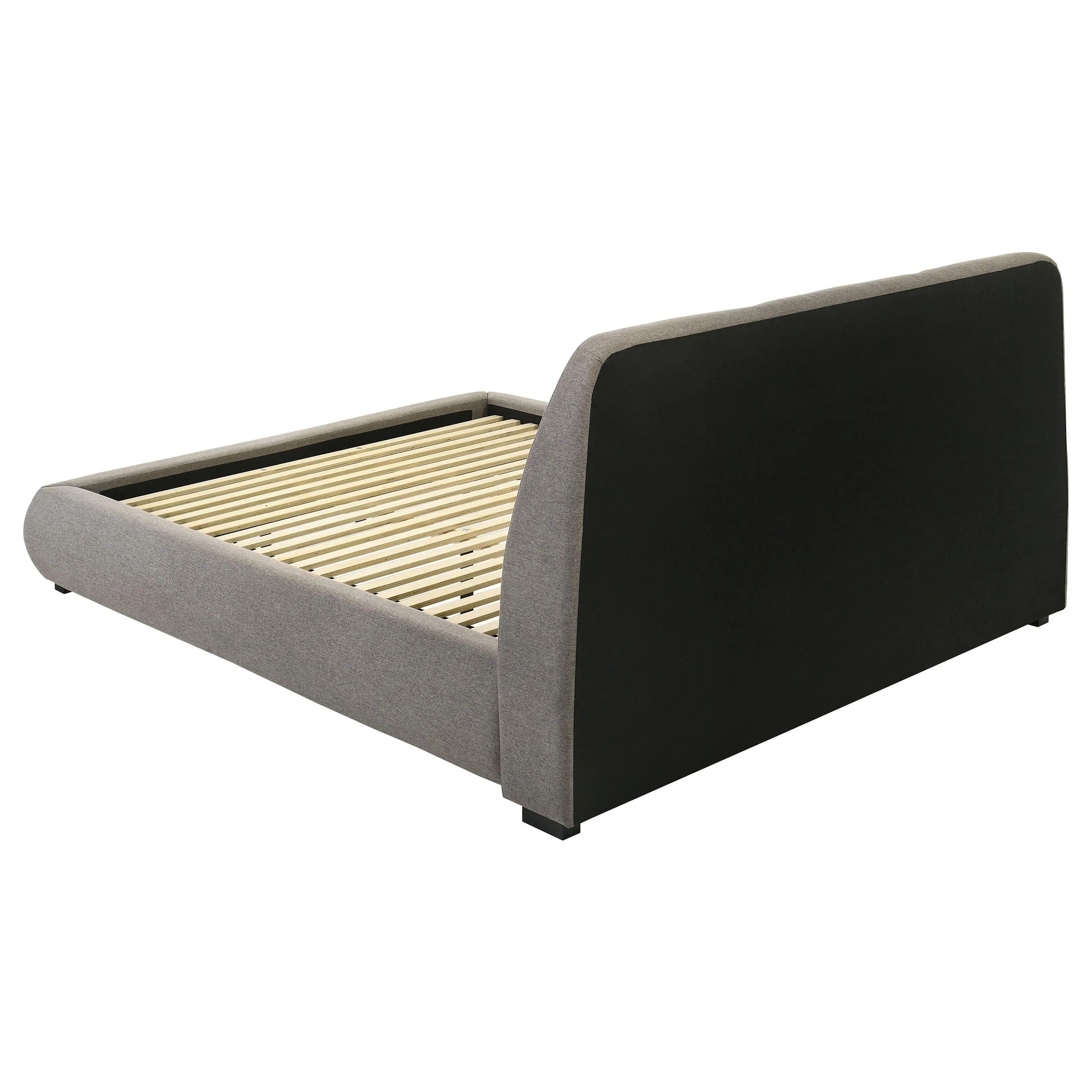 Mokena Taupe 46-inch Upholstered Eastern King Platform Bed - Image 5