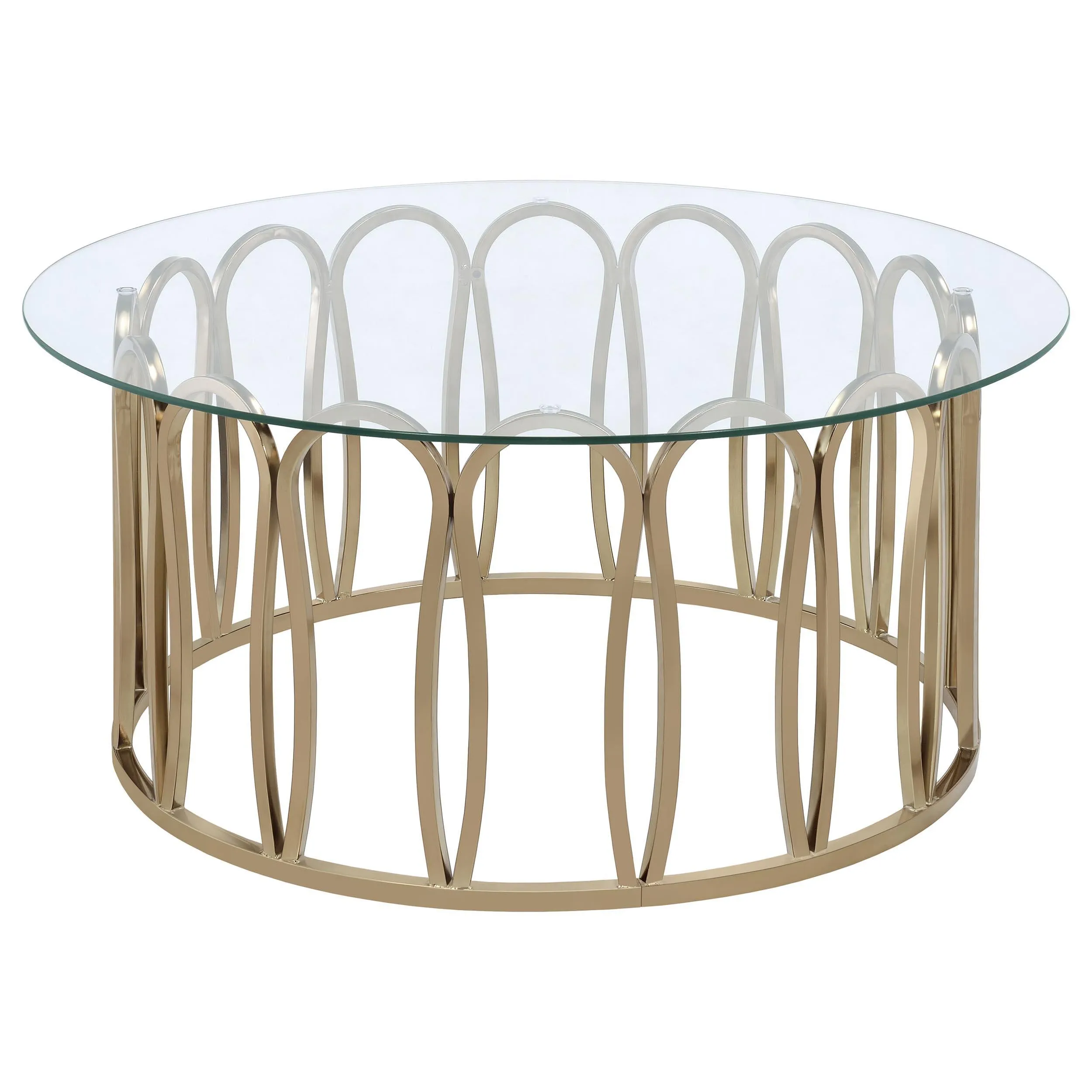 Monett Chocolate Chrome 2-Piece Coffee and End Table Set - Image 4