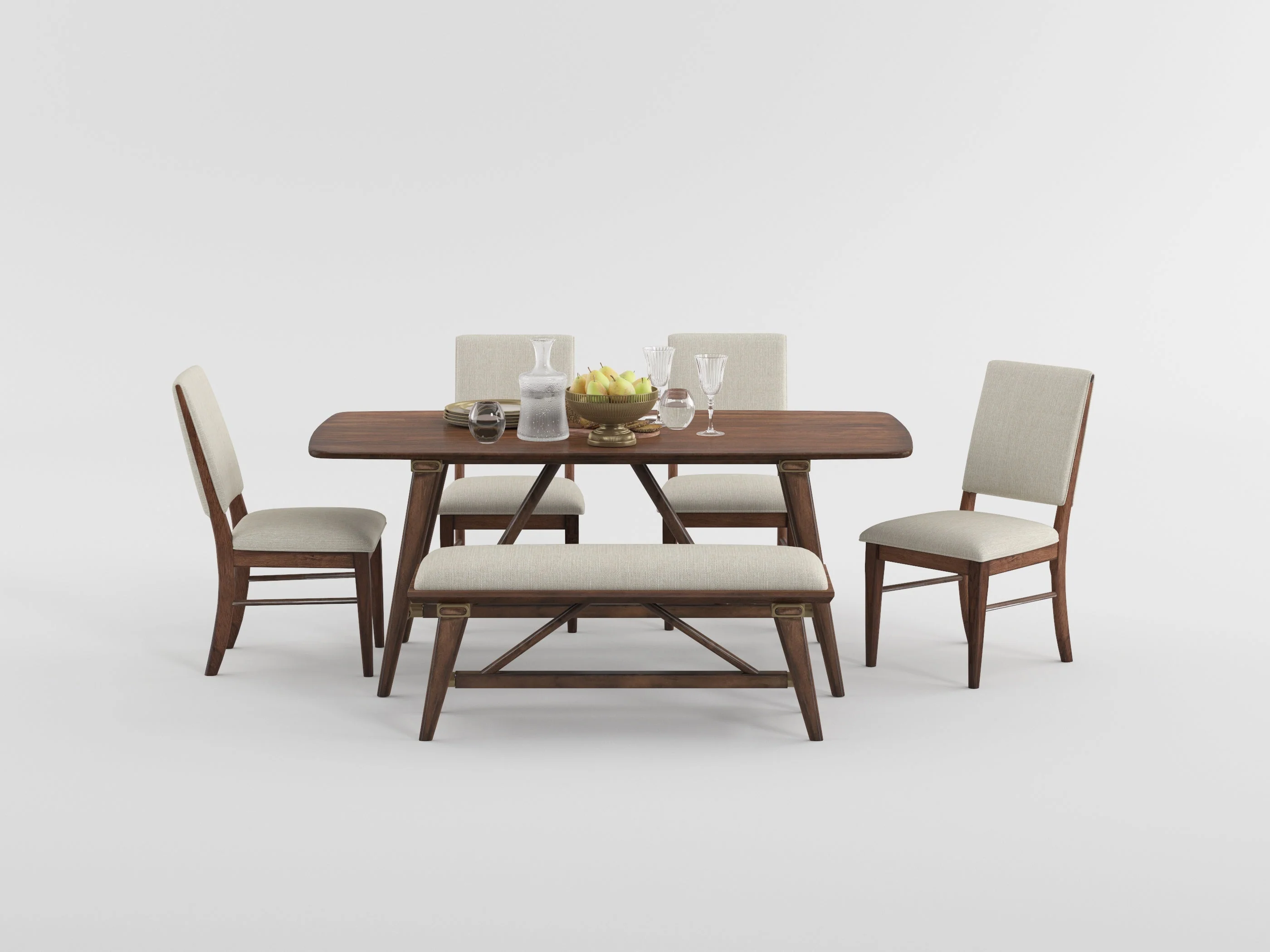 Monroe Walnut Dining Table - Image 2