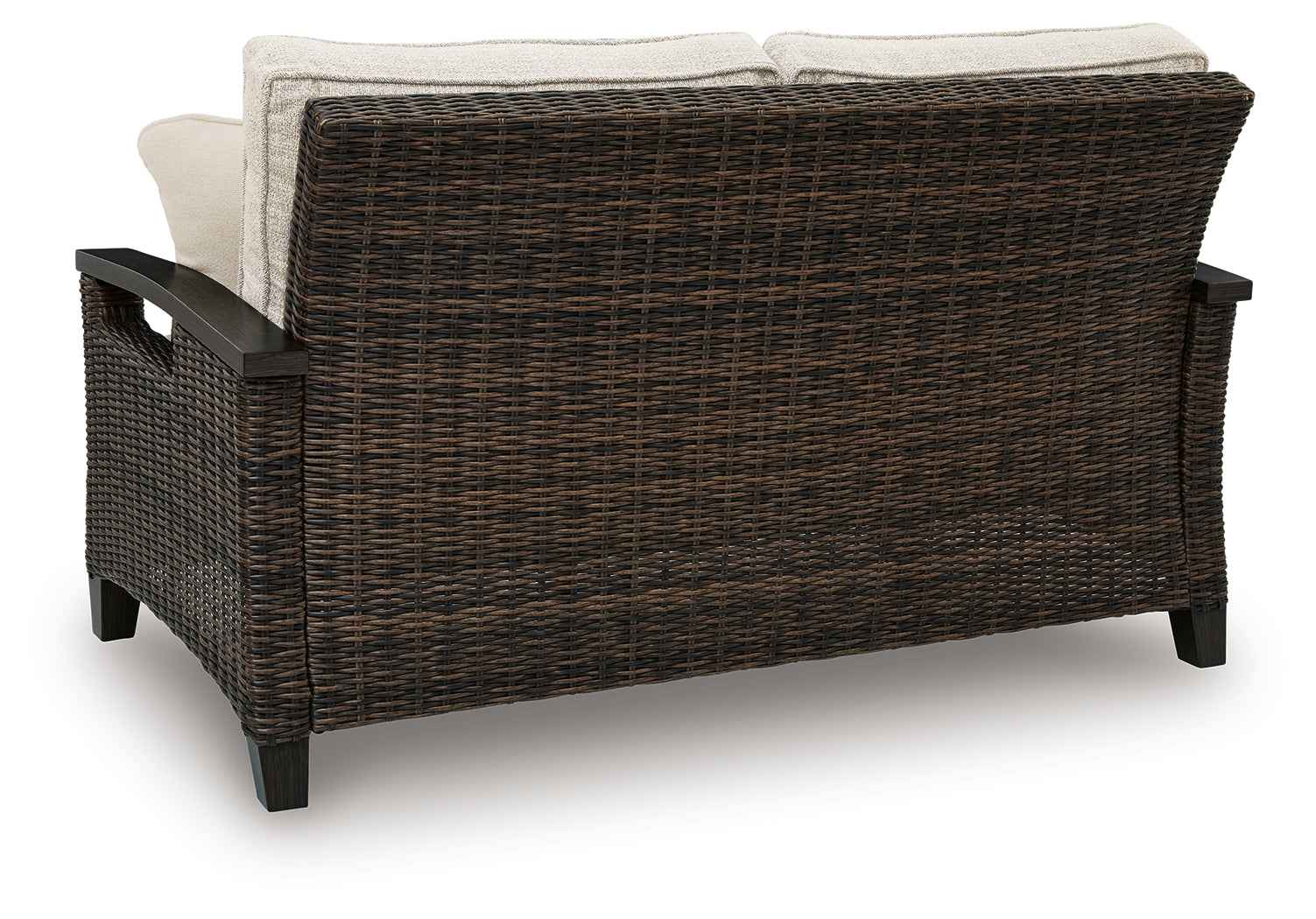 Monterey Point Dark Brown Outdoor Sofa and Loveseat - Image 5