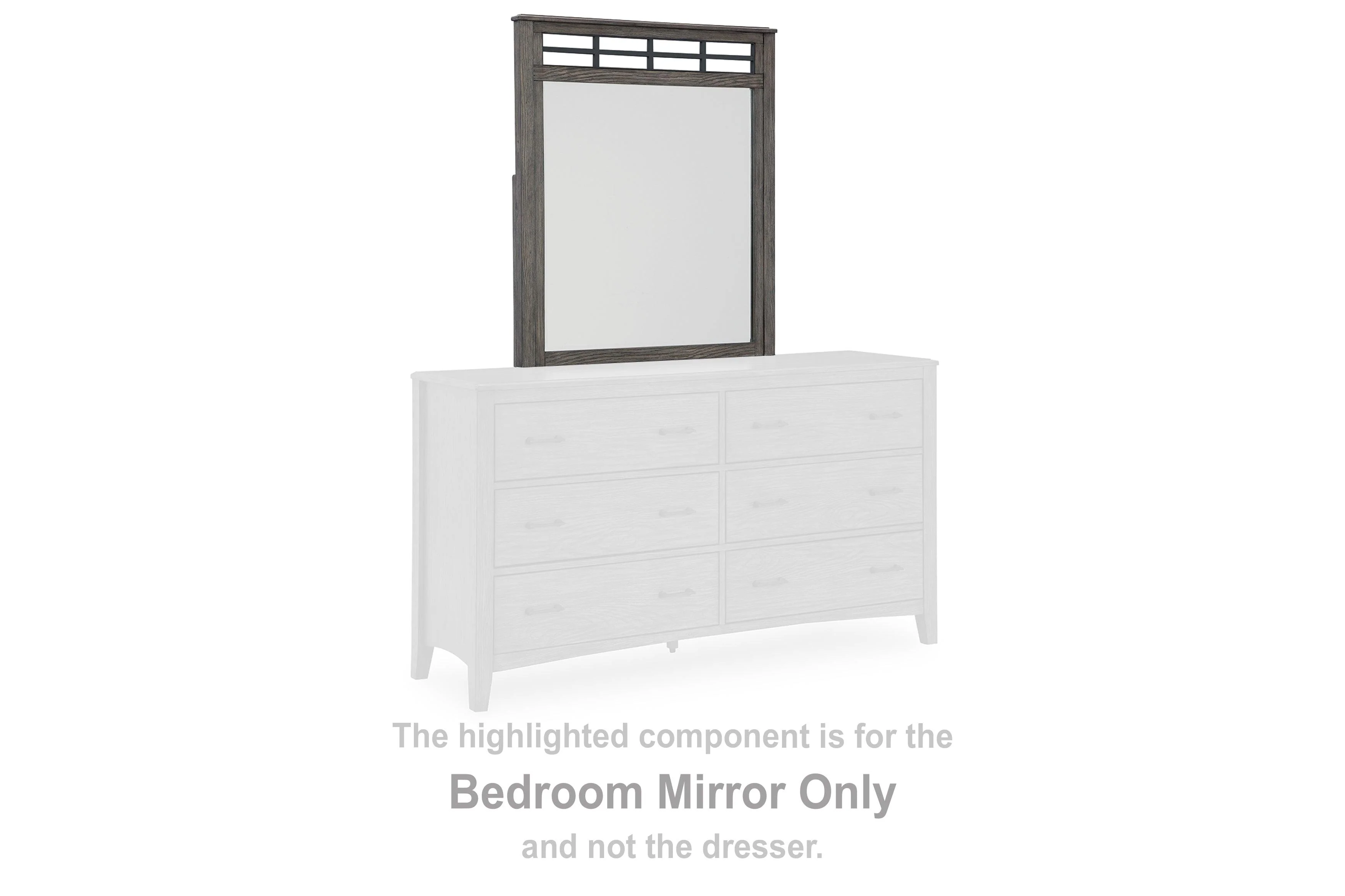 Montillan Grayish Brown Bedroom Mirror - Image 3