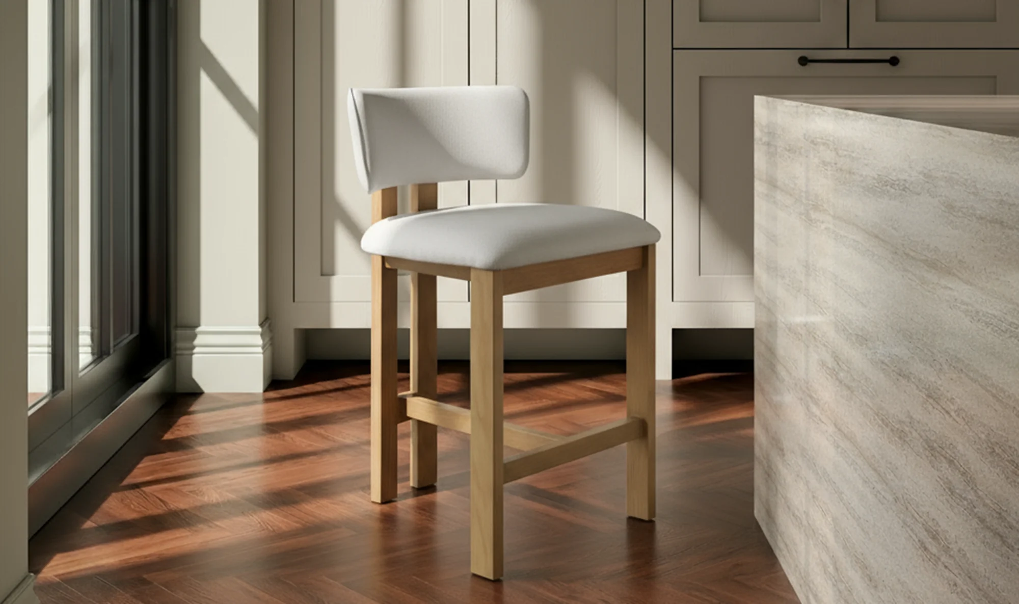 Morel Counter Stool Cream - Image 3