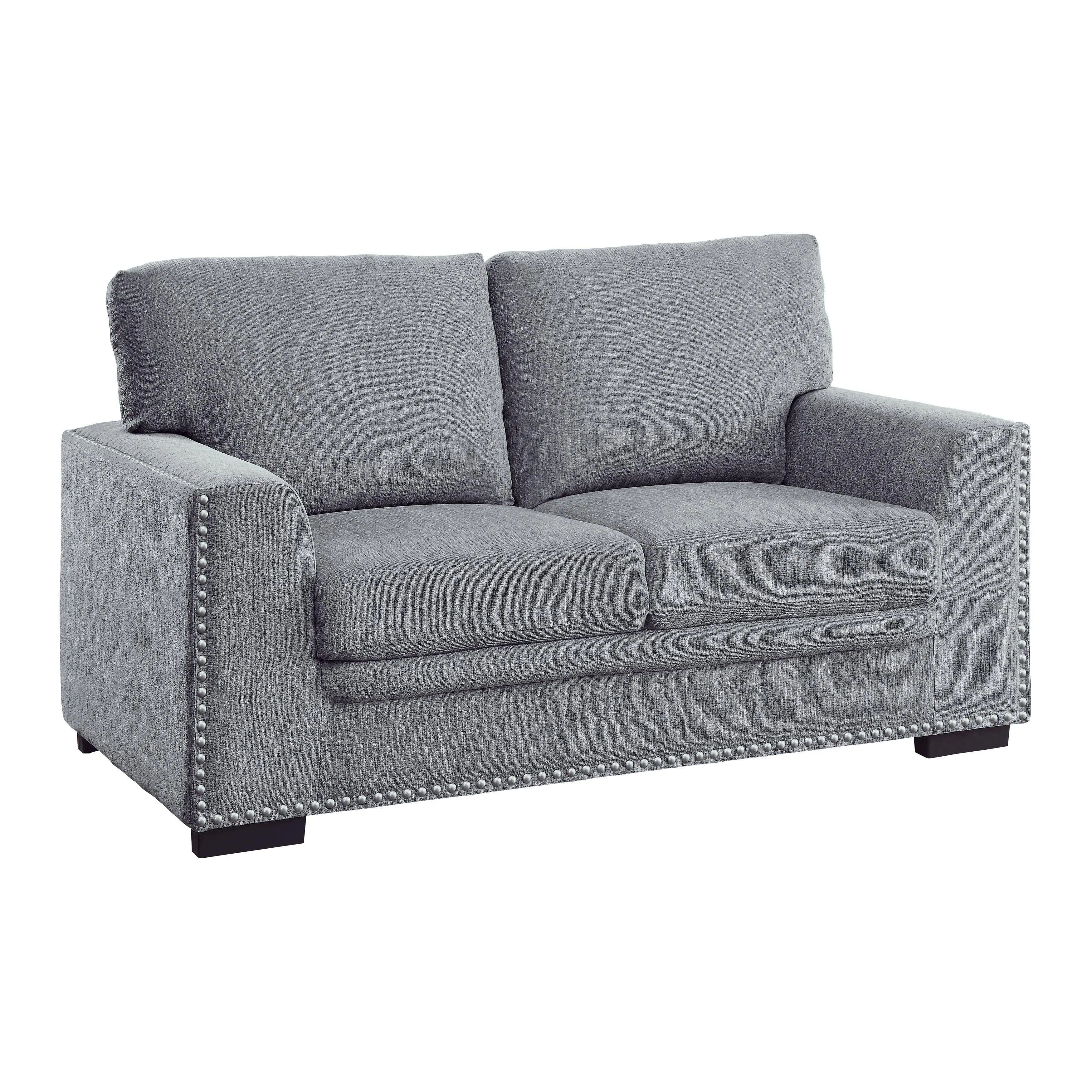 Morelia Dark Gray Loveseat - Image 3