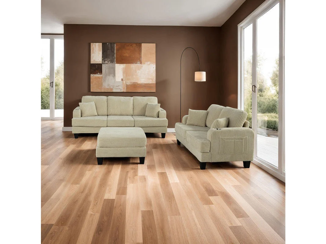 Moretaine Beige Sofa & Loveseat