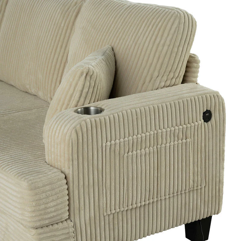 Moretaine Beige Sofa & Loveseat - Image 3