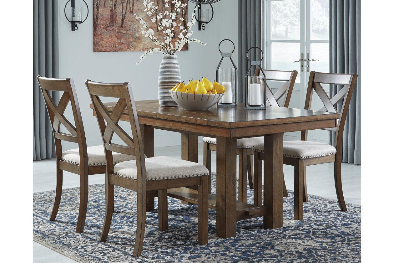 Moriville Grayish Brown Dining Extension Table - Image 2