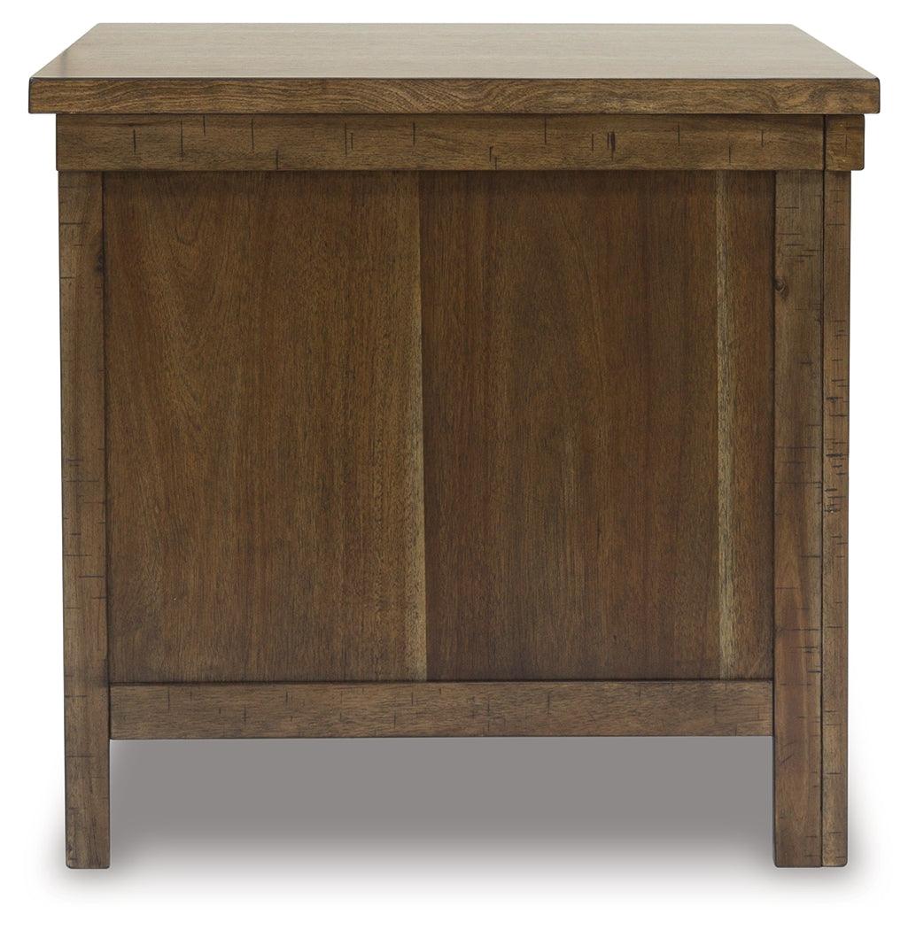Moriville Grayish Brown End Table - Image 3