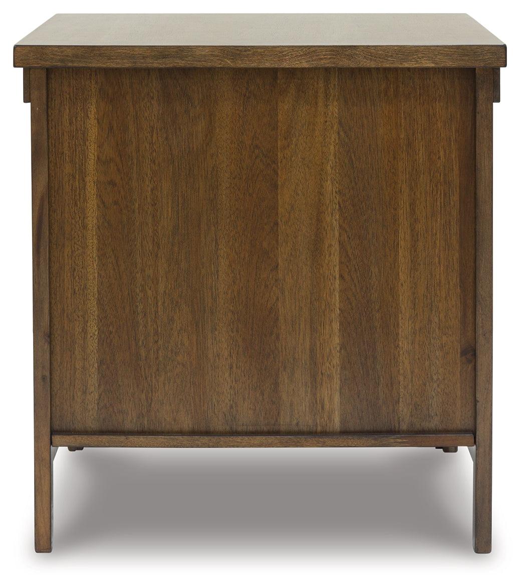 Moriville Grayish Brown End Table - Image 4