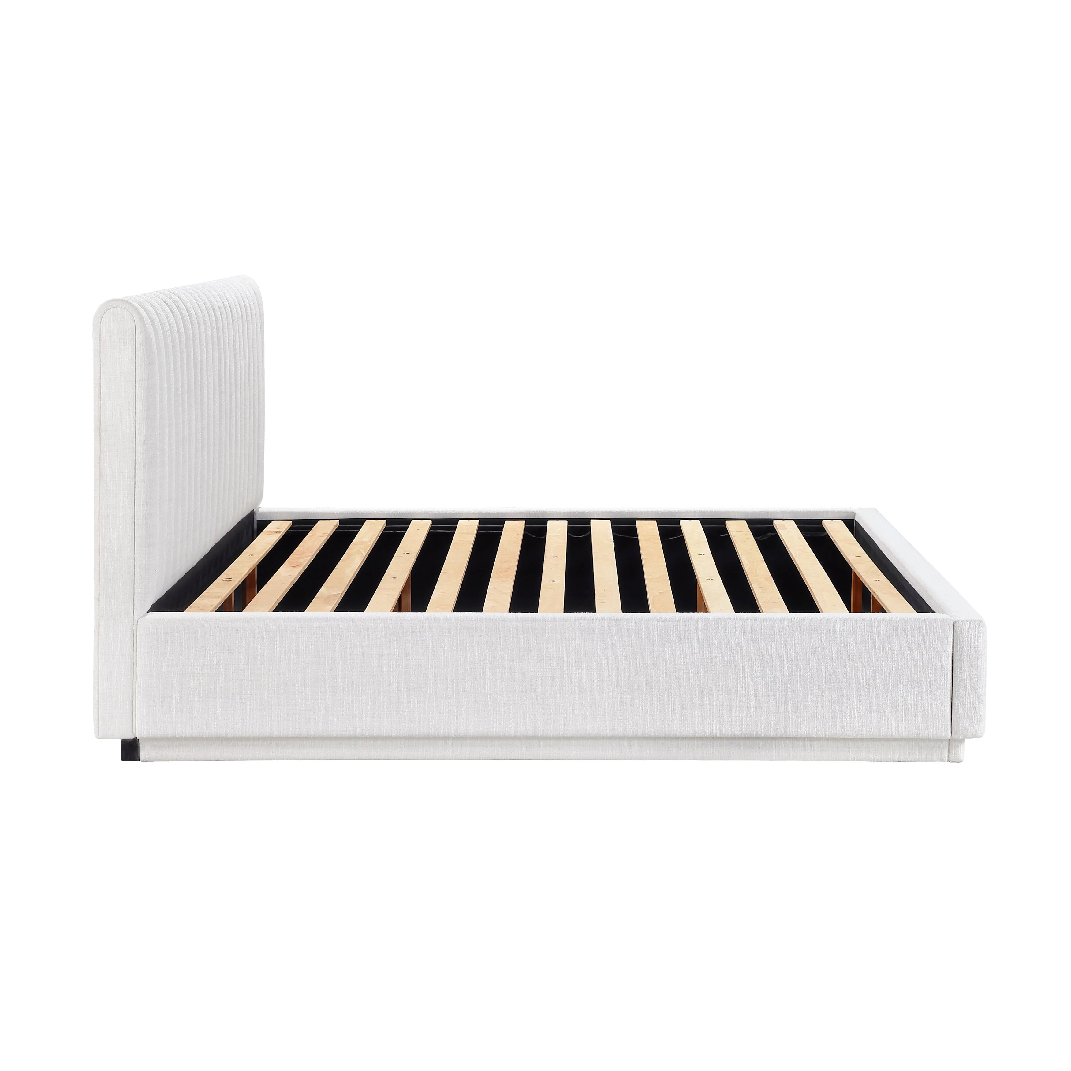 Mulvane Natural Eastern King Upholstered Platform Bed - Image 8