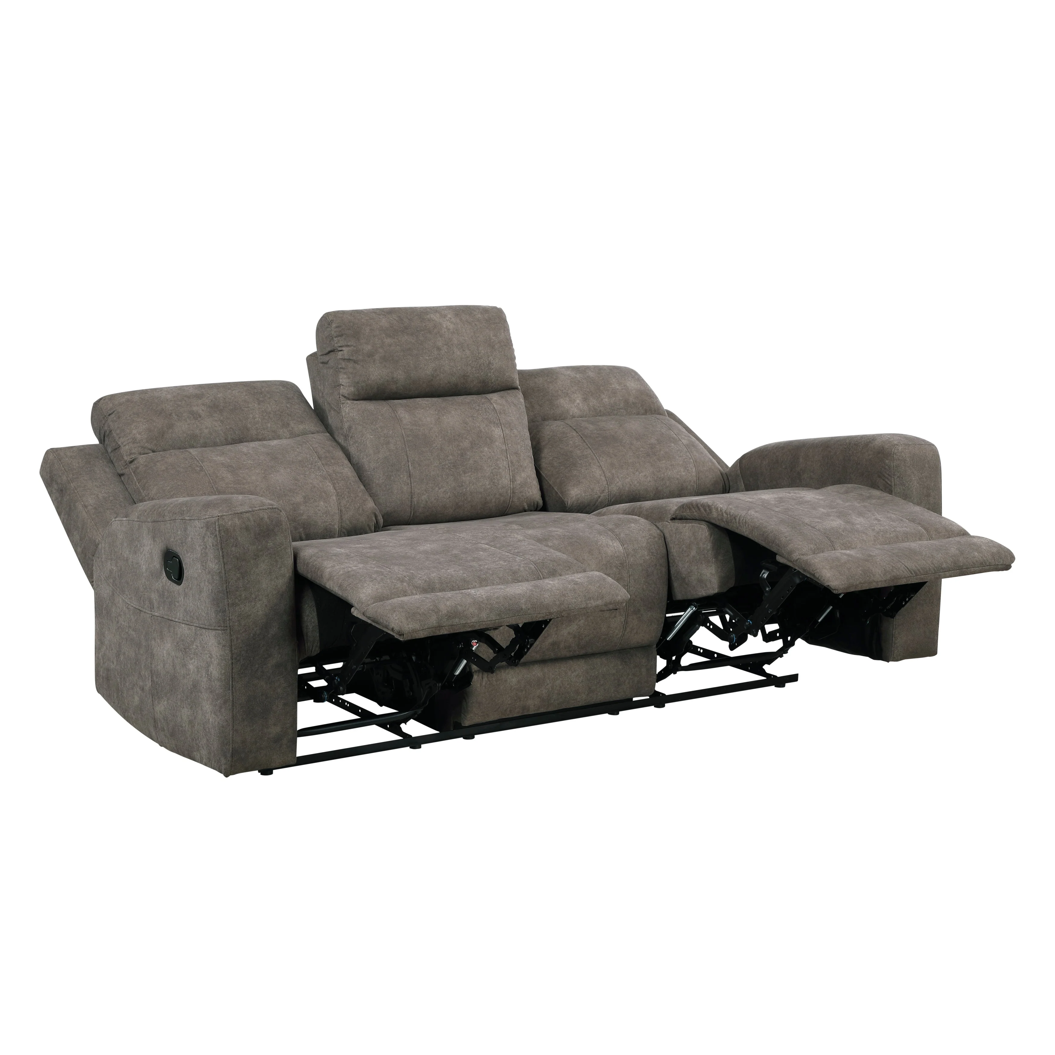 Muncie Brown Double Reclining Living Room Set - Image 5