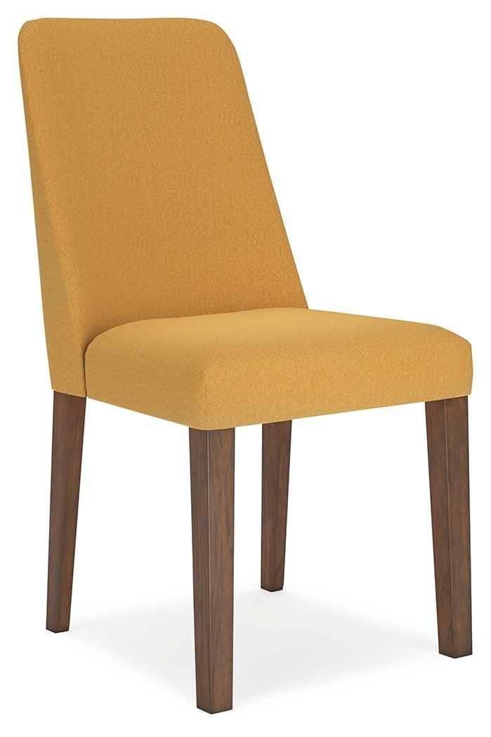 Lyncott Dining Table and 4 Chairs in Mustard/Brown - Image 2