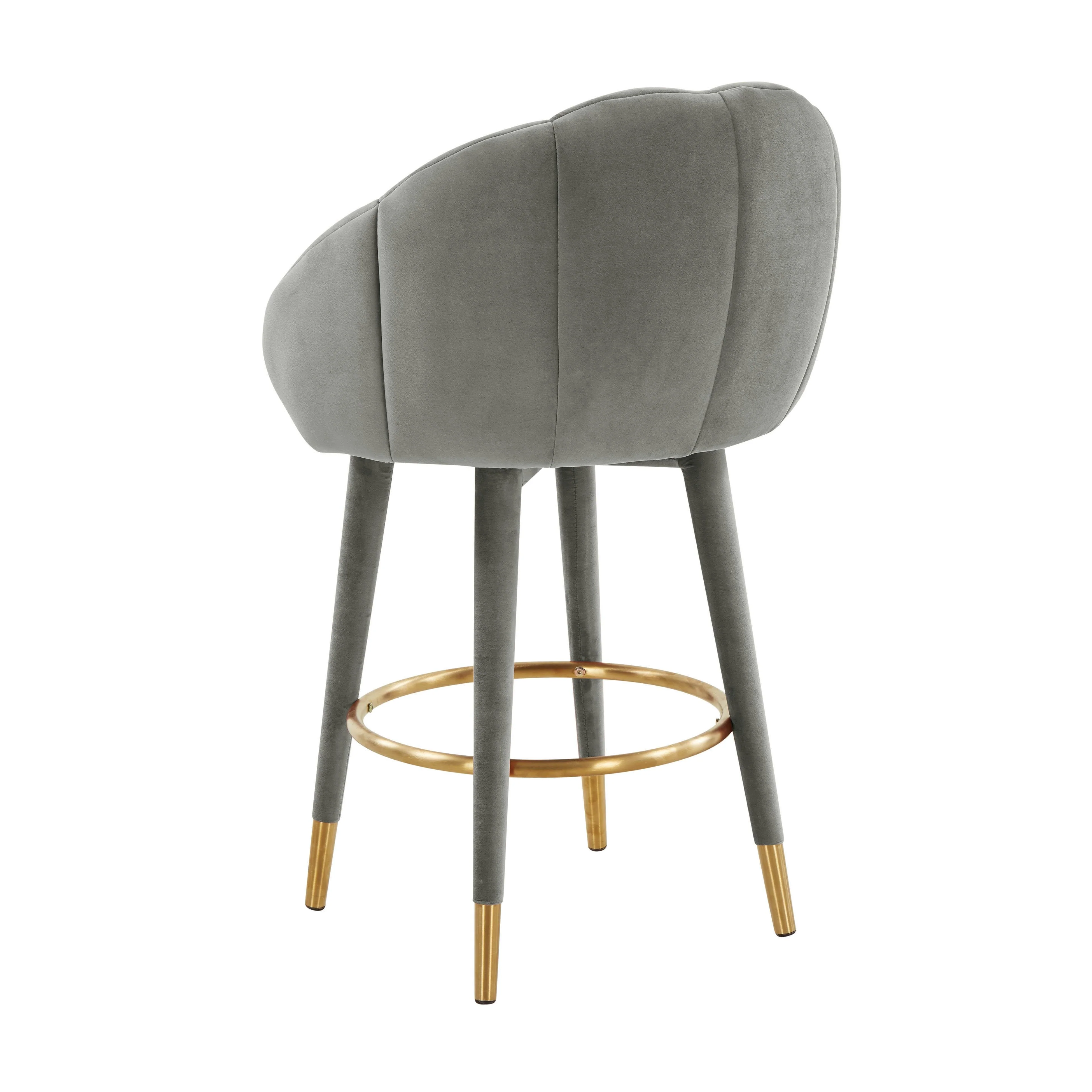 Myla Velvet Swivel Stool - Image 21