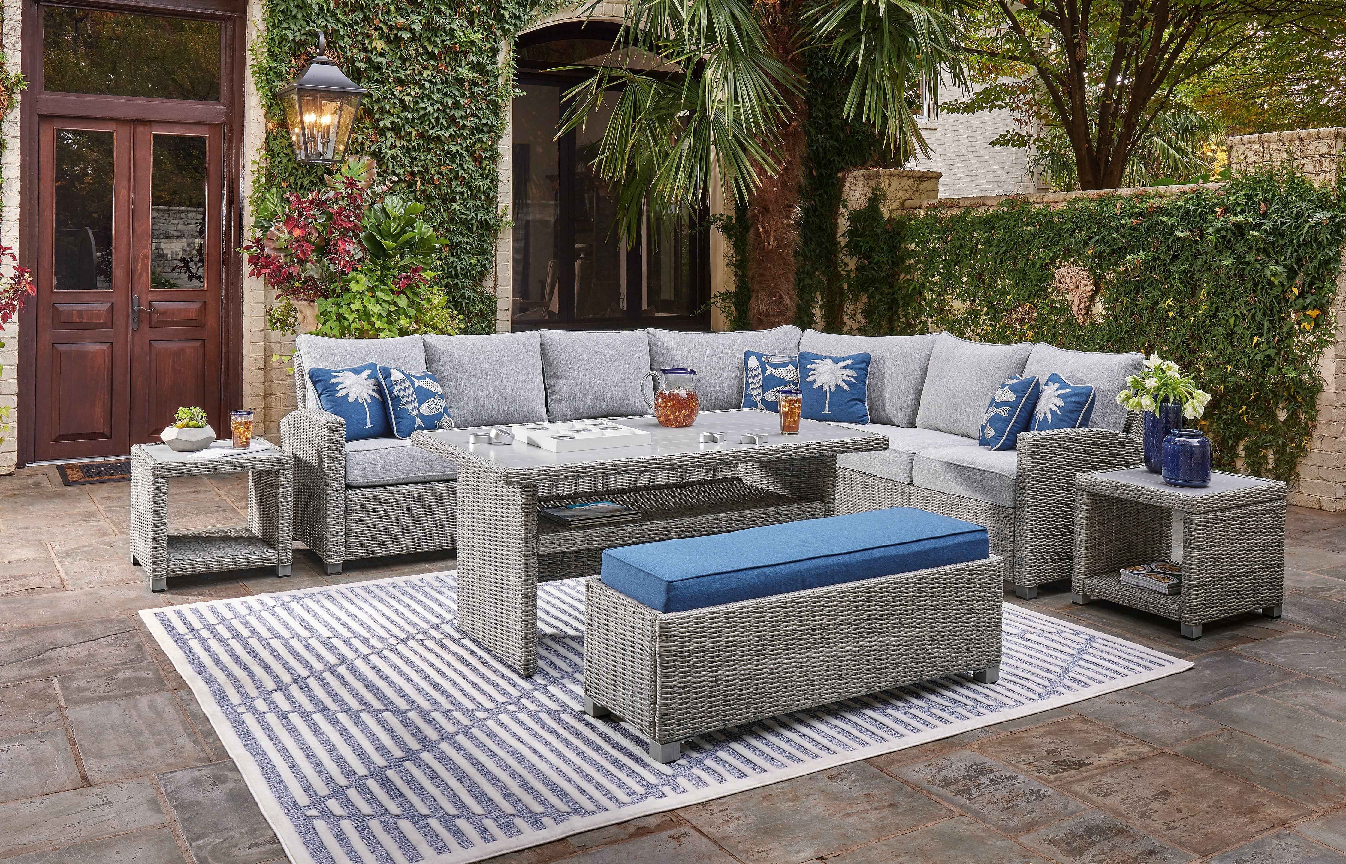 Naples Beach Light Gray Outdoor Multi-use Table - Image 9
