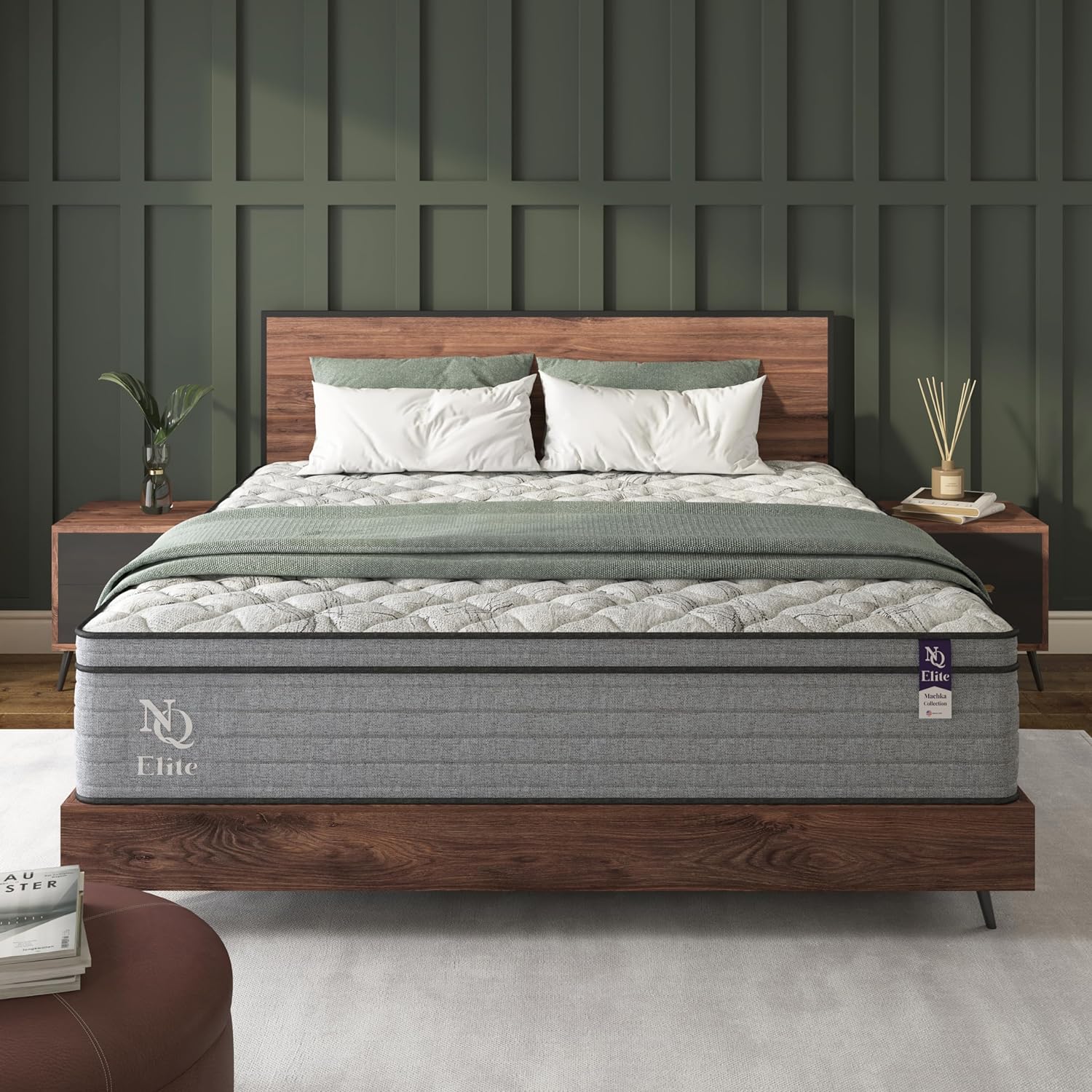 NapQueen Elite Series Machka Hybrid Mattress, Made in USA