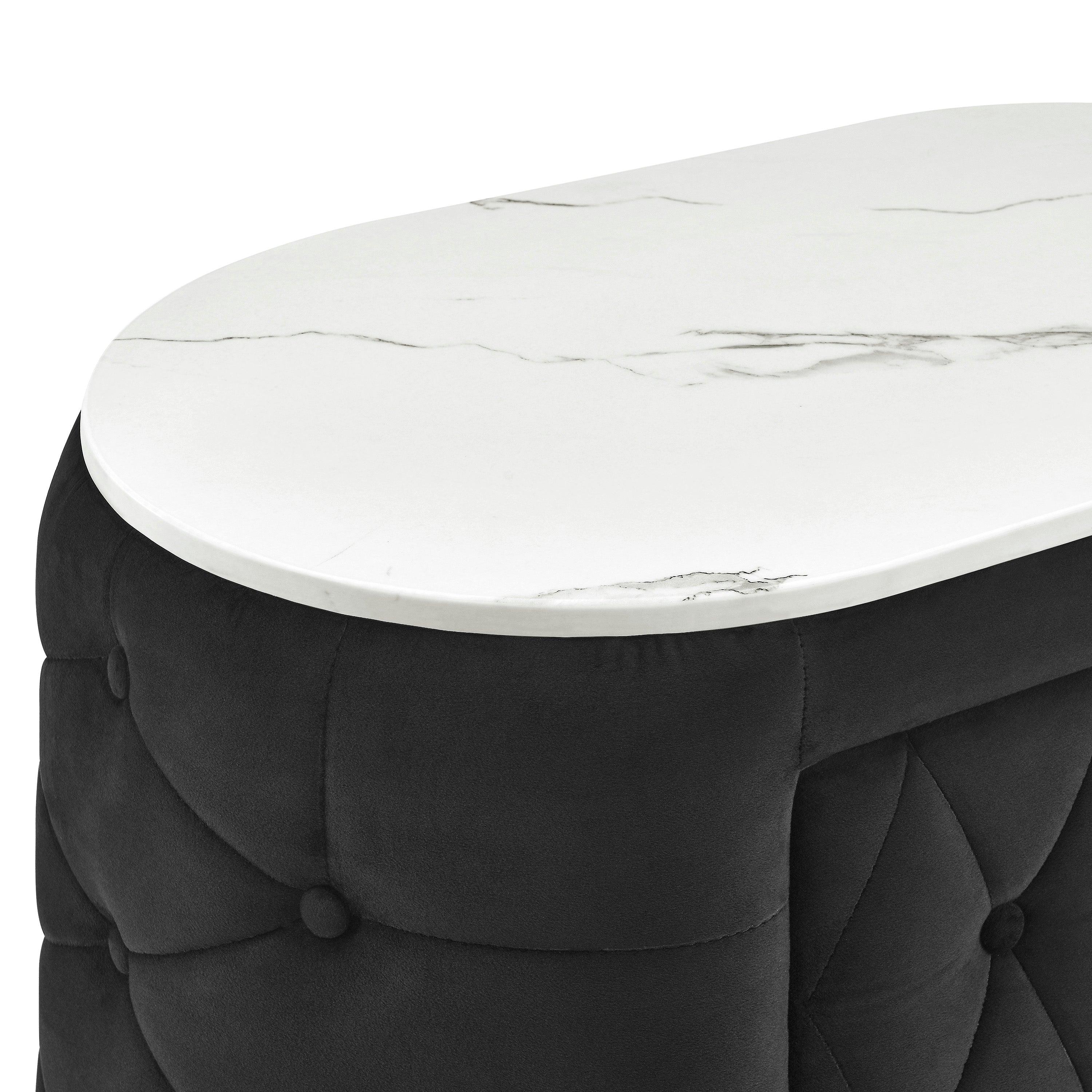 Natalia Black Nightstand - Image 4