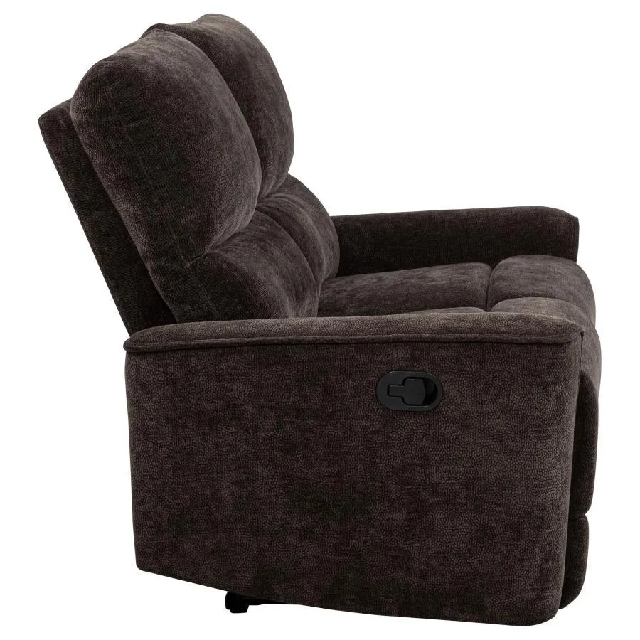 Navarro Chenille Upholstered Reclining Loveseat - Image 12