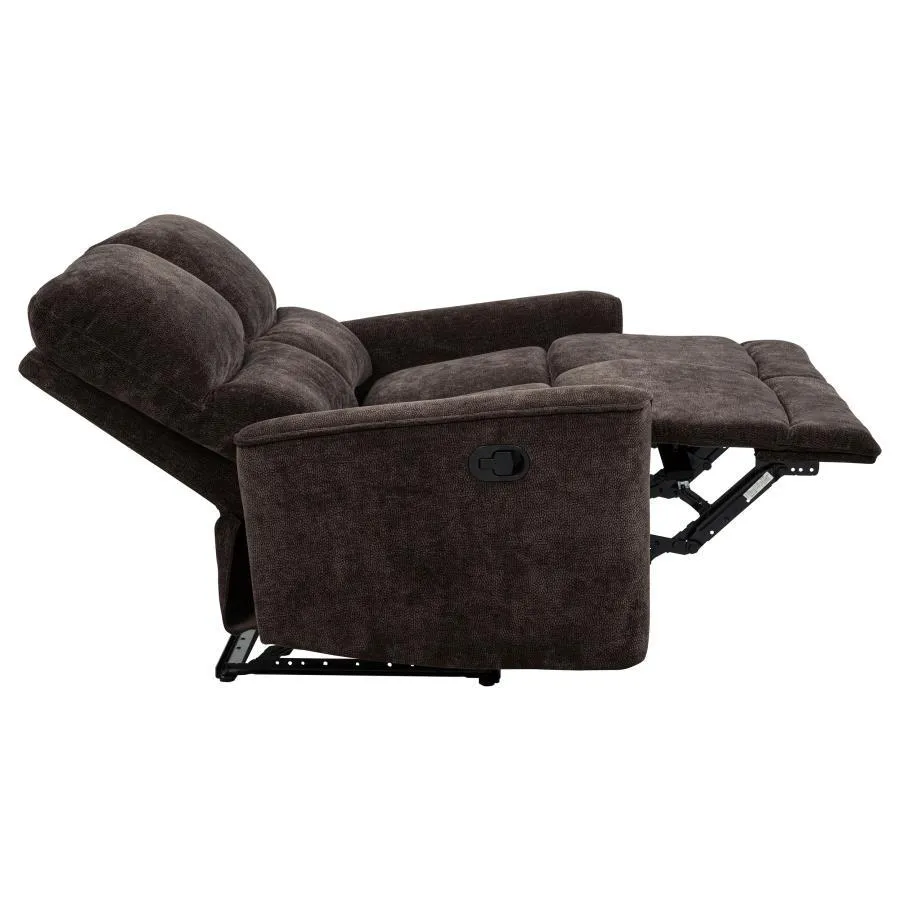 Navarro Chenille Upholstered Reclining Loveseat - Image 14