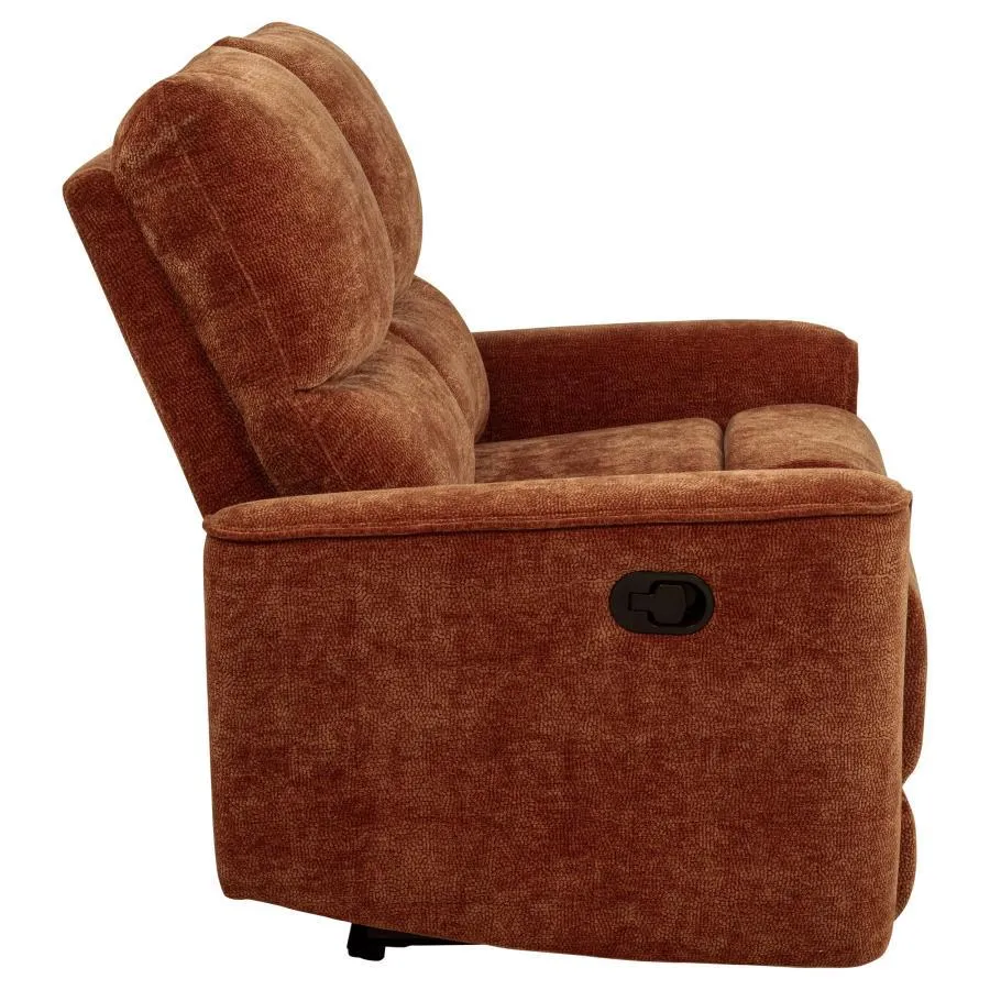 Navarro Chenille Upholstered Reclining Loveseat - Image 9