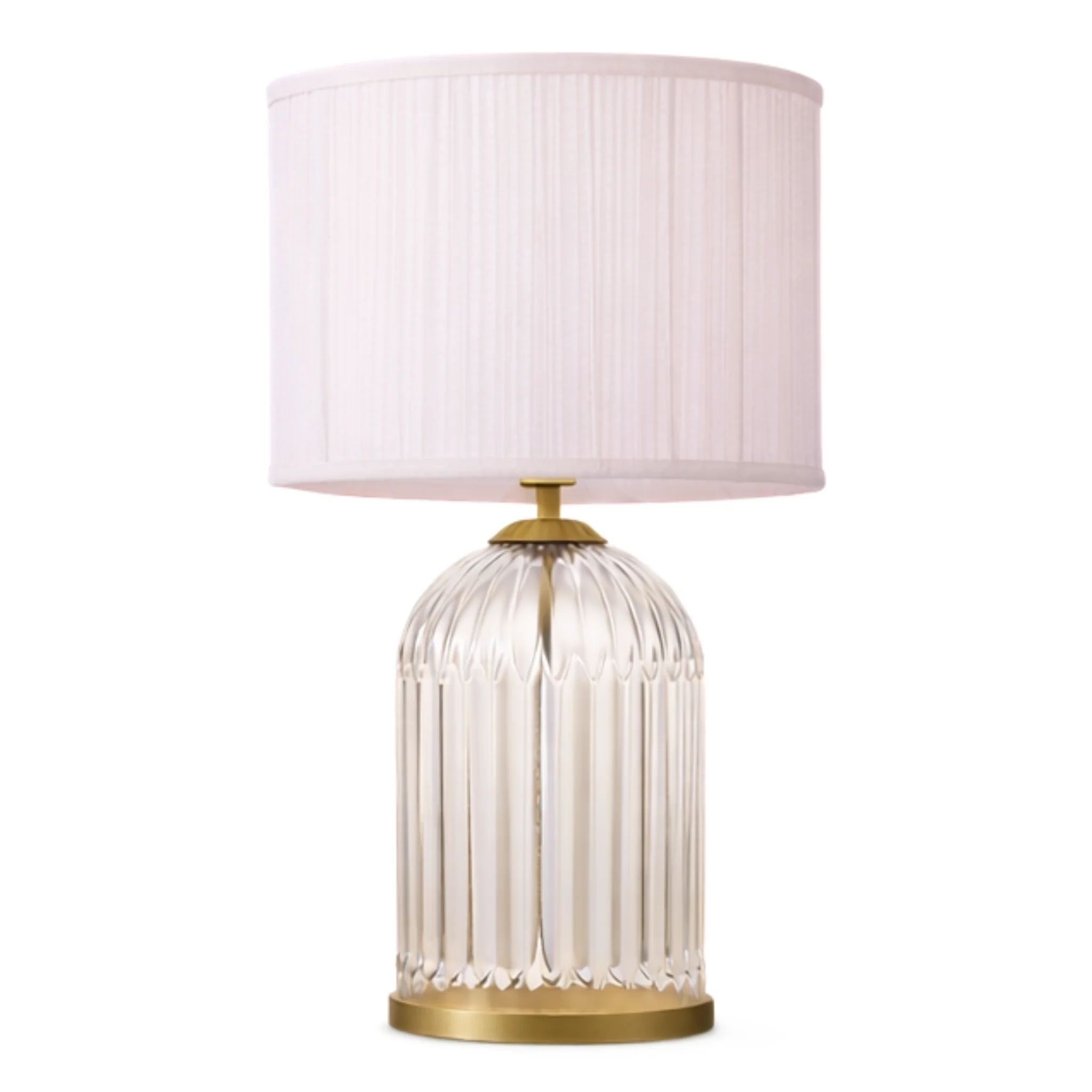 Nebulis Table Lamp Gold - Clear and Pink