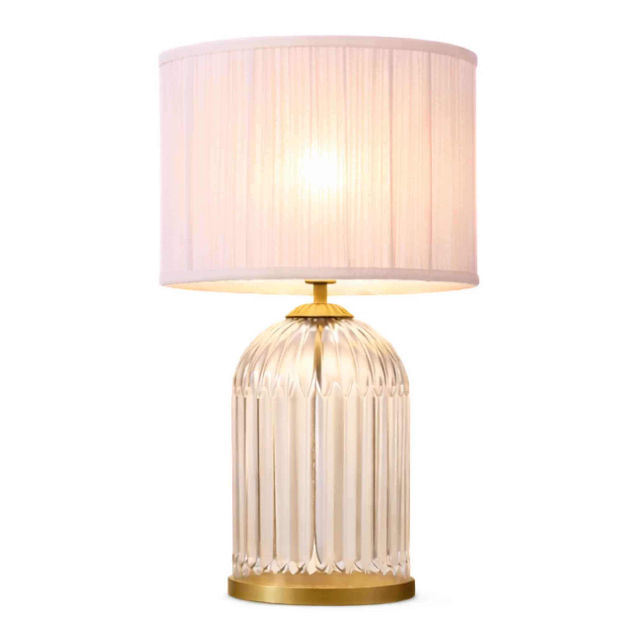 Nebulis Table Lamp Gold - Clear and Pink - Image 8