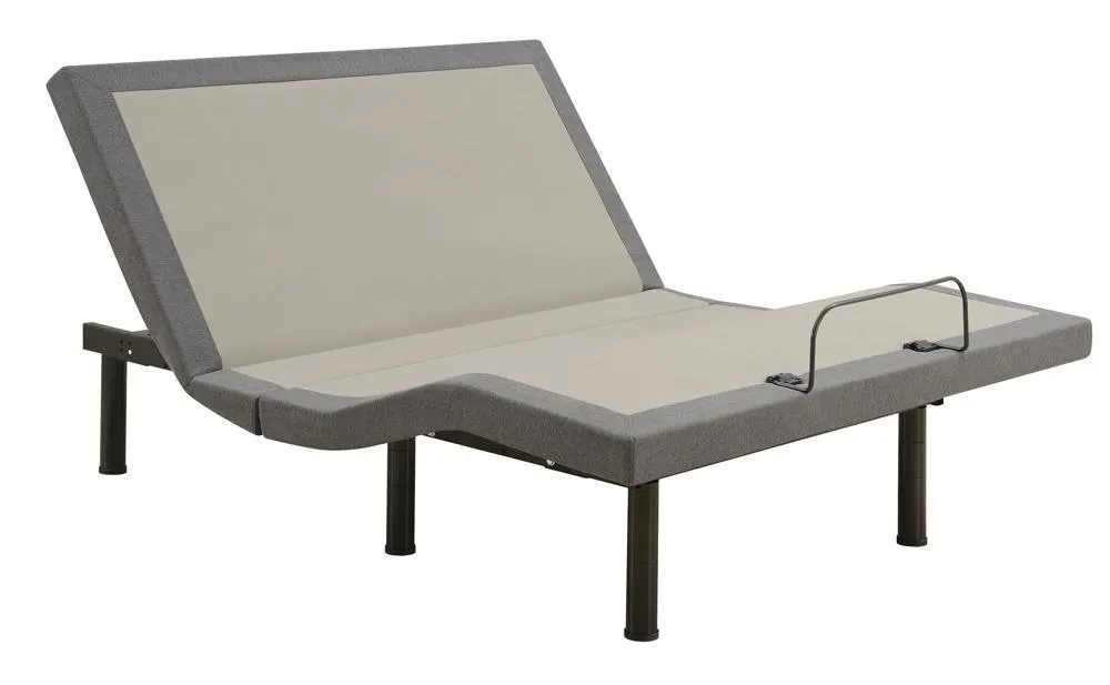 Negan Gray/Black California King Adjustable Bed Base - Image 3