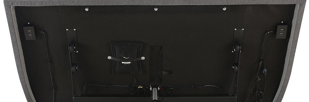 Negan Gray/Black Twin XL Adjustable Bed Base - Image 17