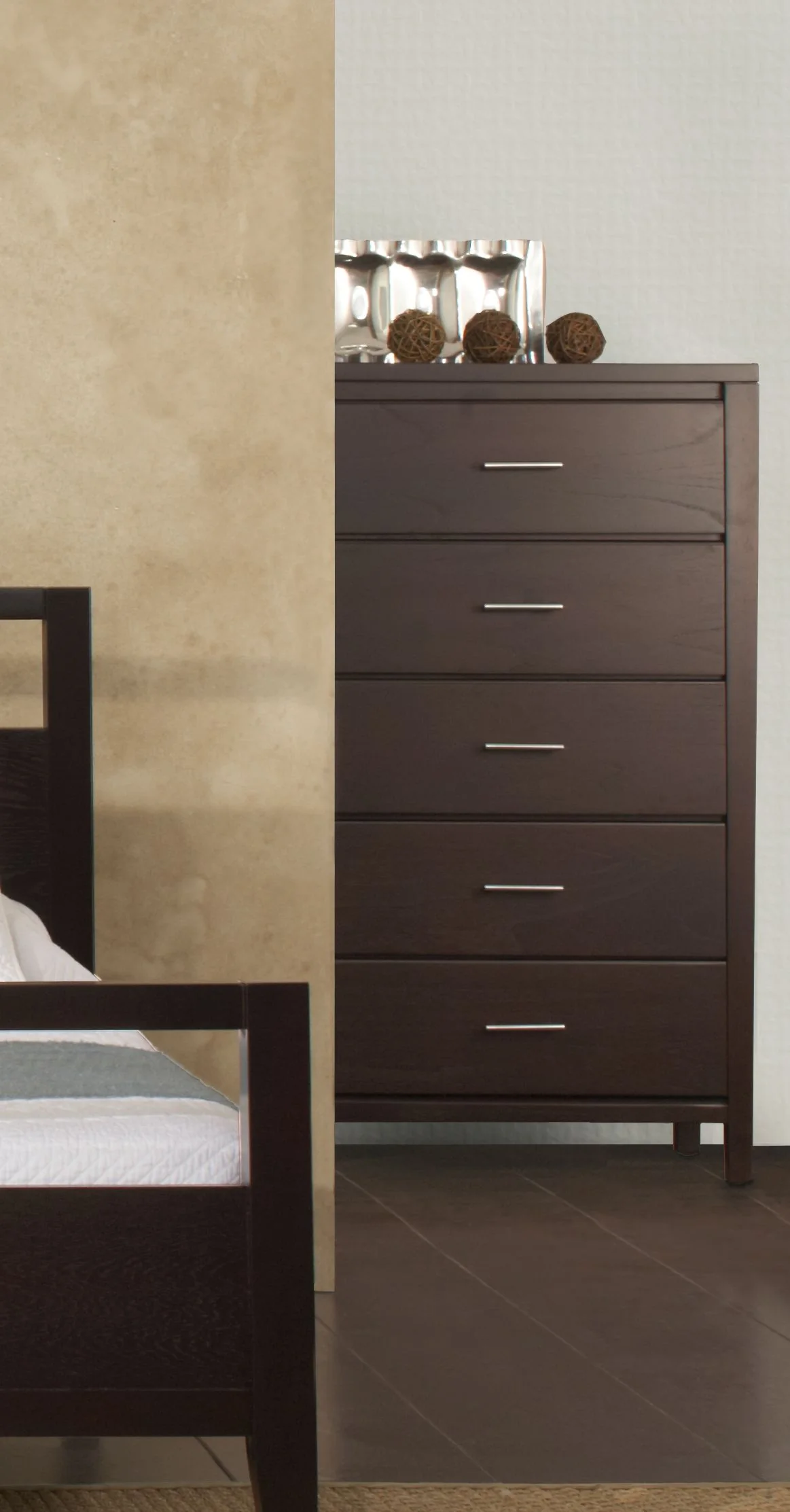 Nevis Five Drawer Chest in Espresso - Image 2