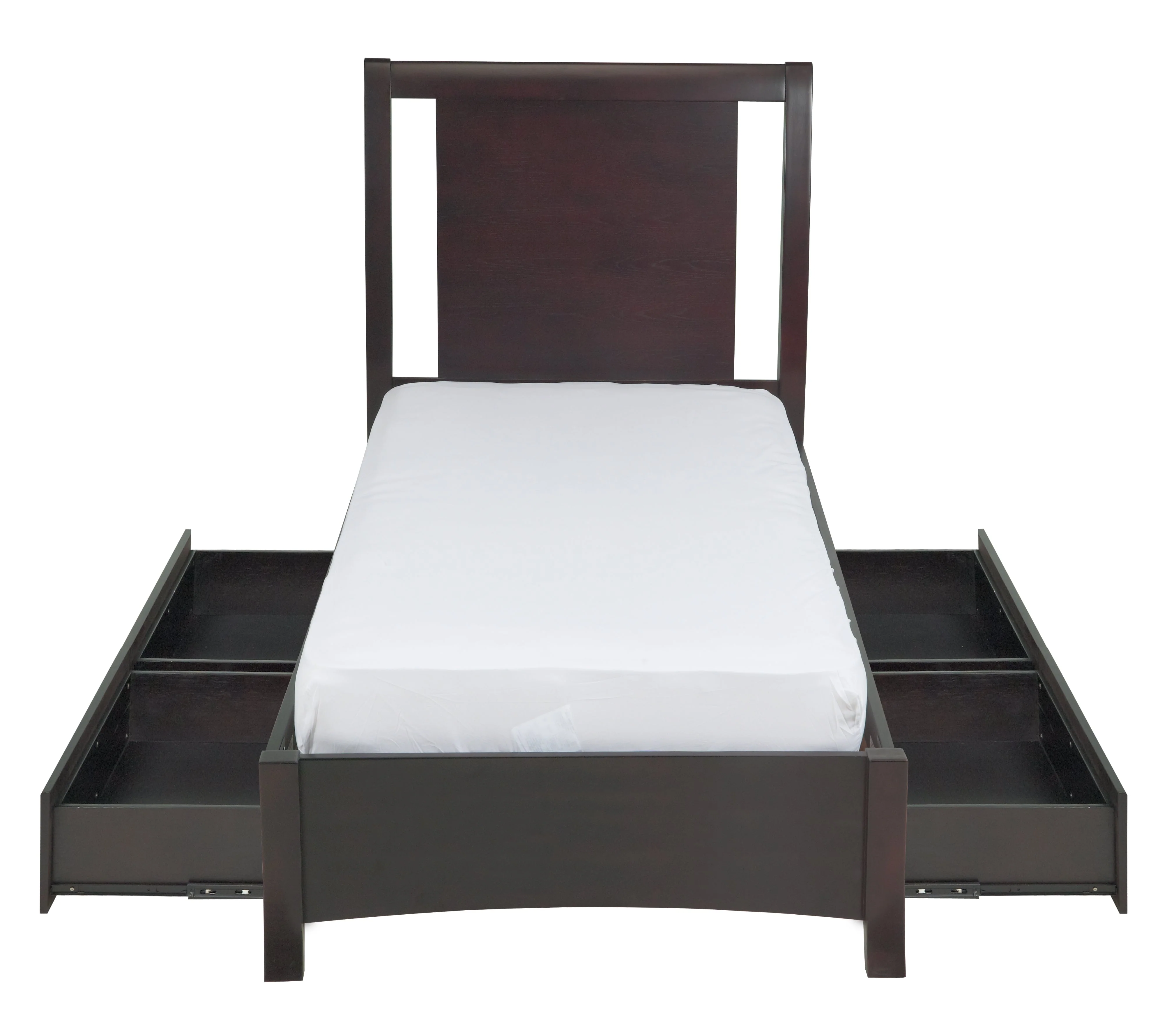 Nevis Full Low Profile Storage Bed in Espresso - Image 9