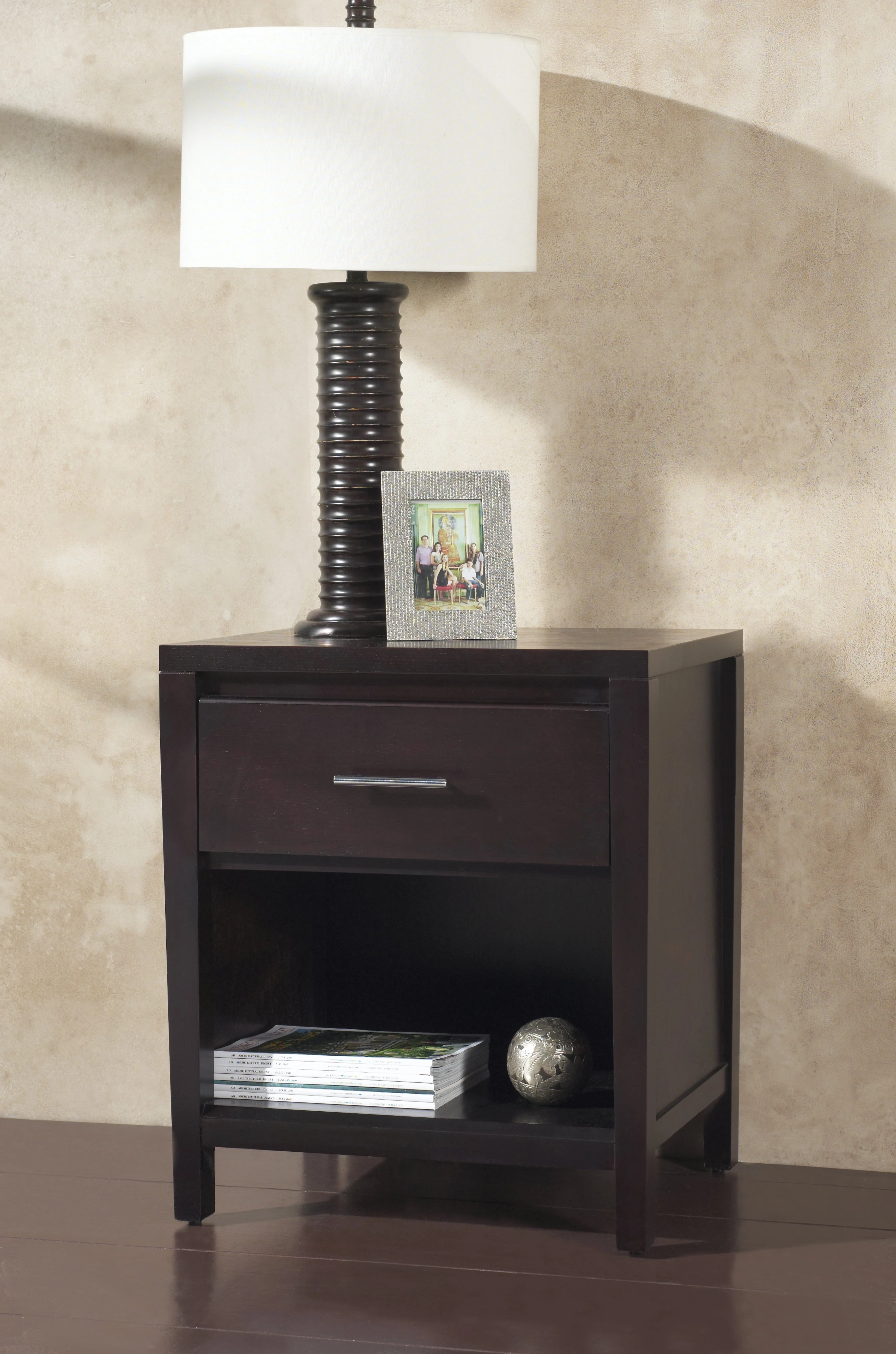 Nevis One Drawer Nightstand in Espresso - Image 7