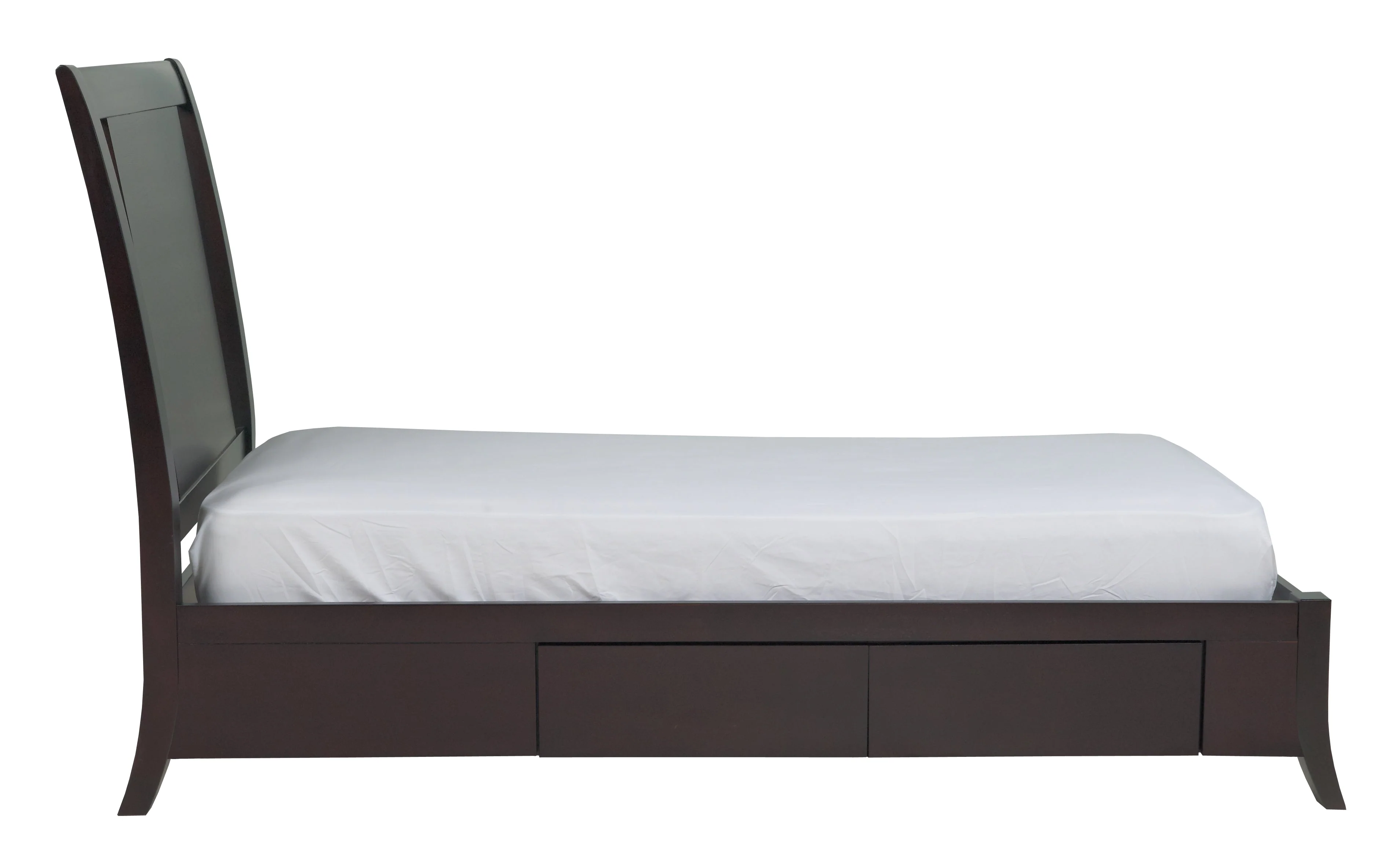 Nevis Queen Low Profile Storage Bed in Espresso - Image 8