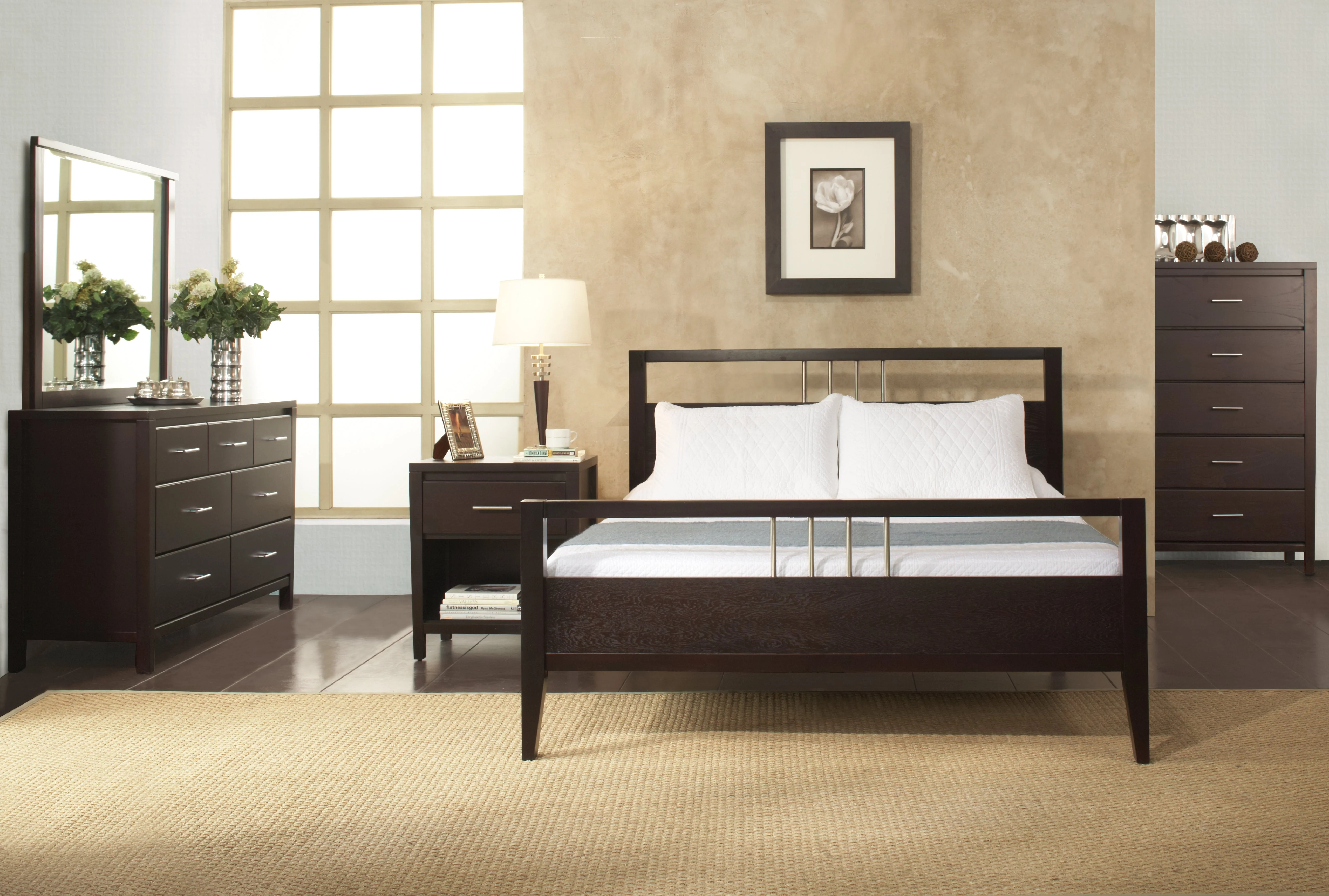Nevis Wood Twin Platform Bed in Espresso - Image 3