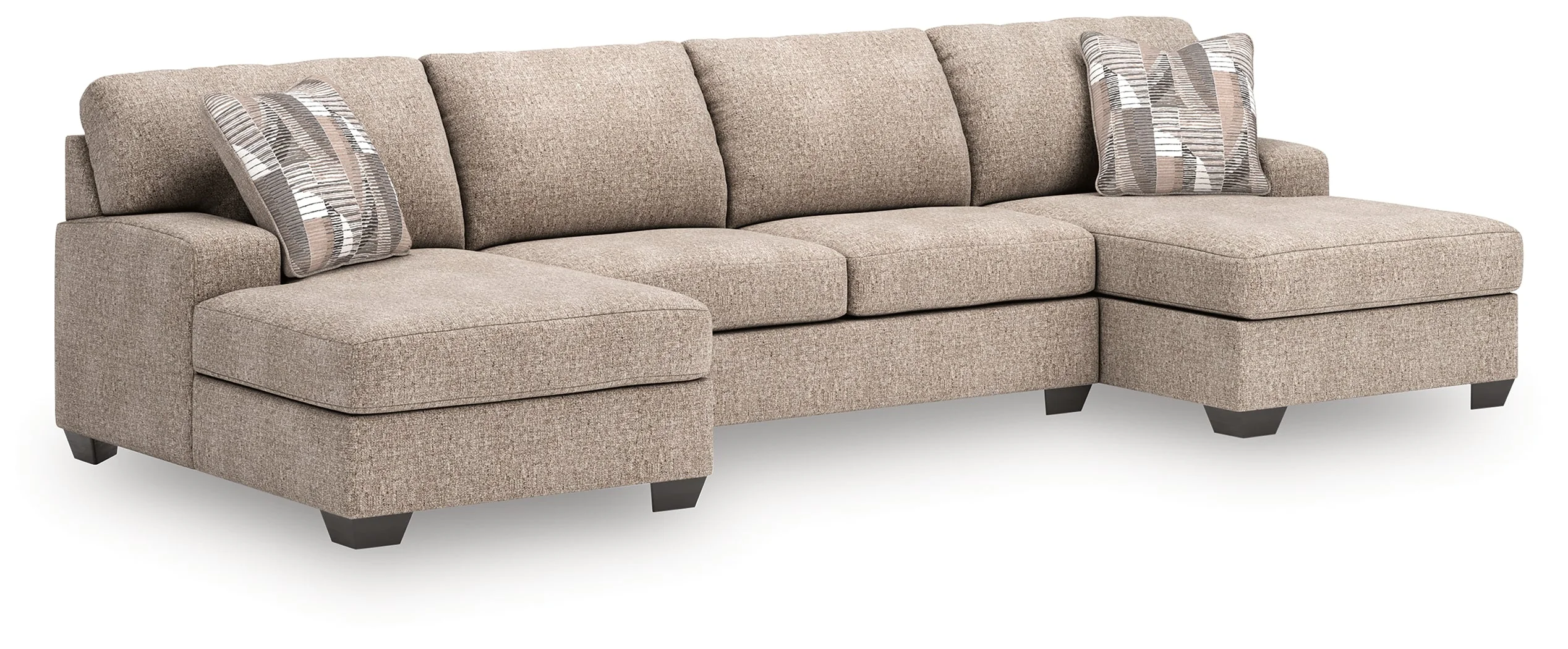 Newellen Hemp 3-Piece Double Chaise Sectional - Image 2