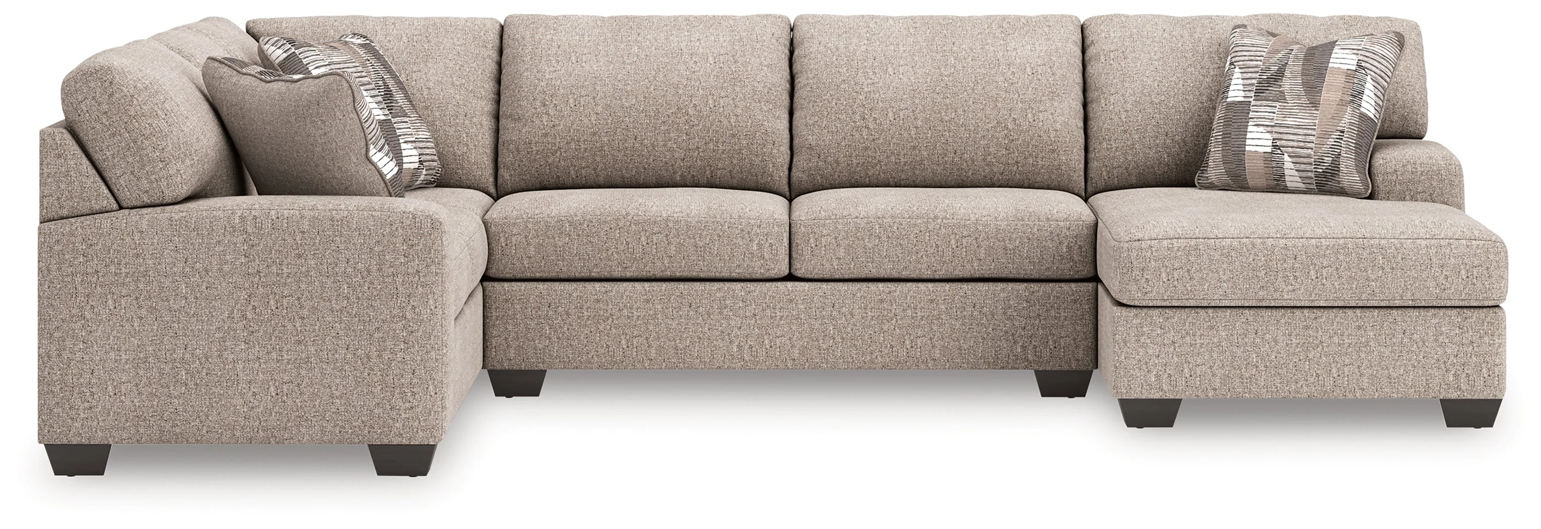 Newellen Hemp 3-Piece Right Arm Facing Sectional