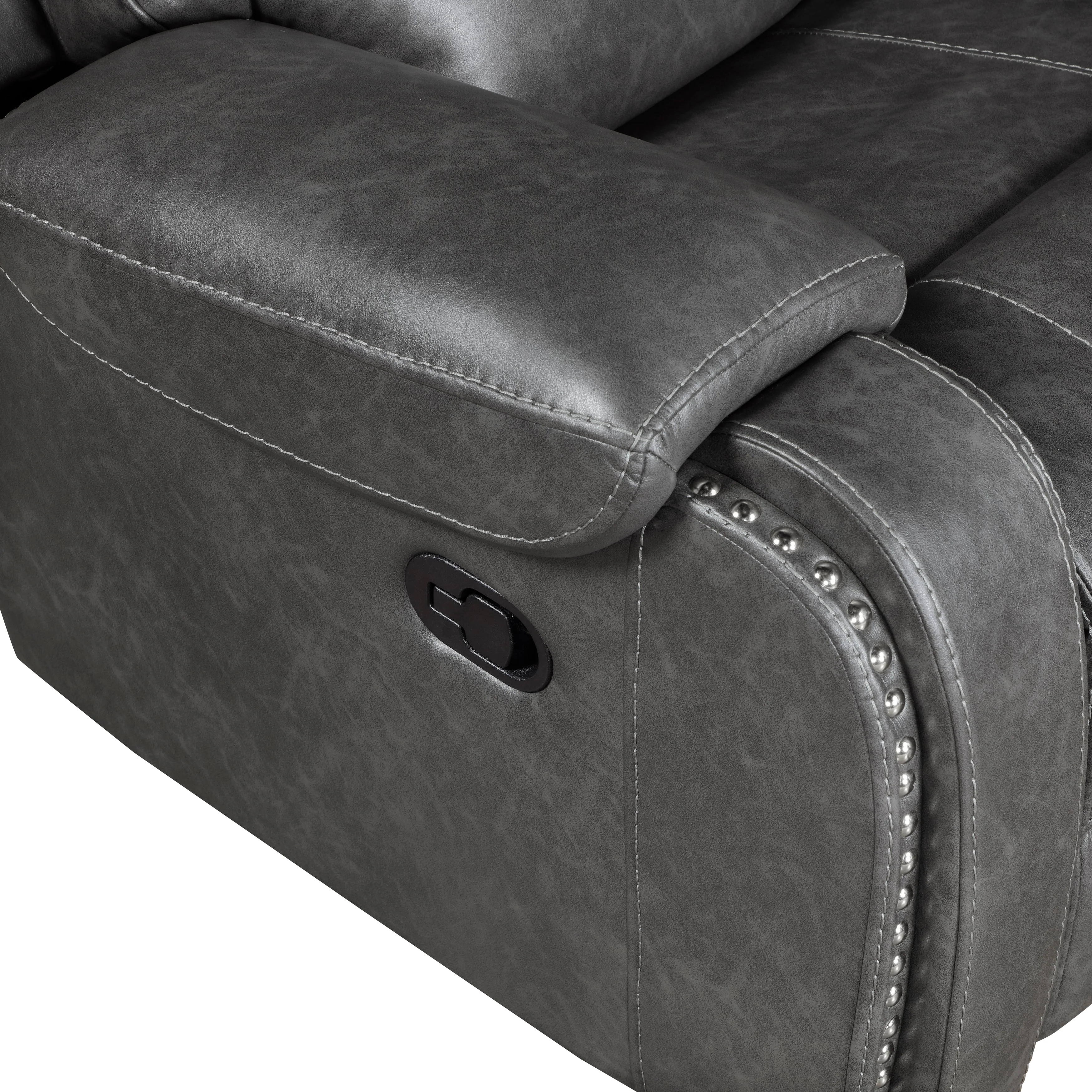 Newnan Gray Double Reclining Living Room Set - Image 24