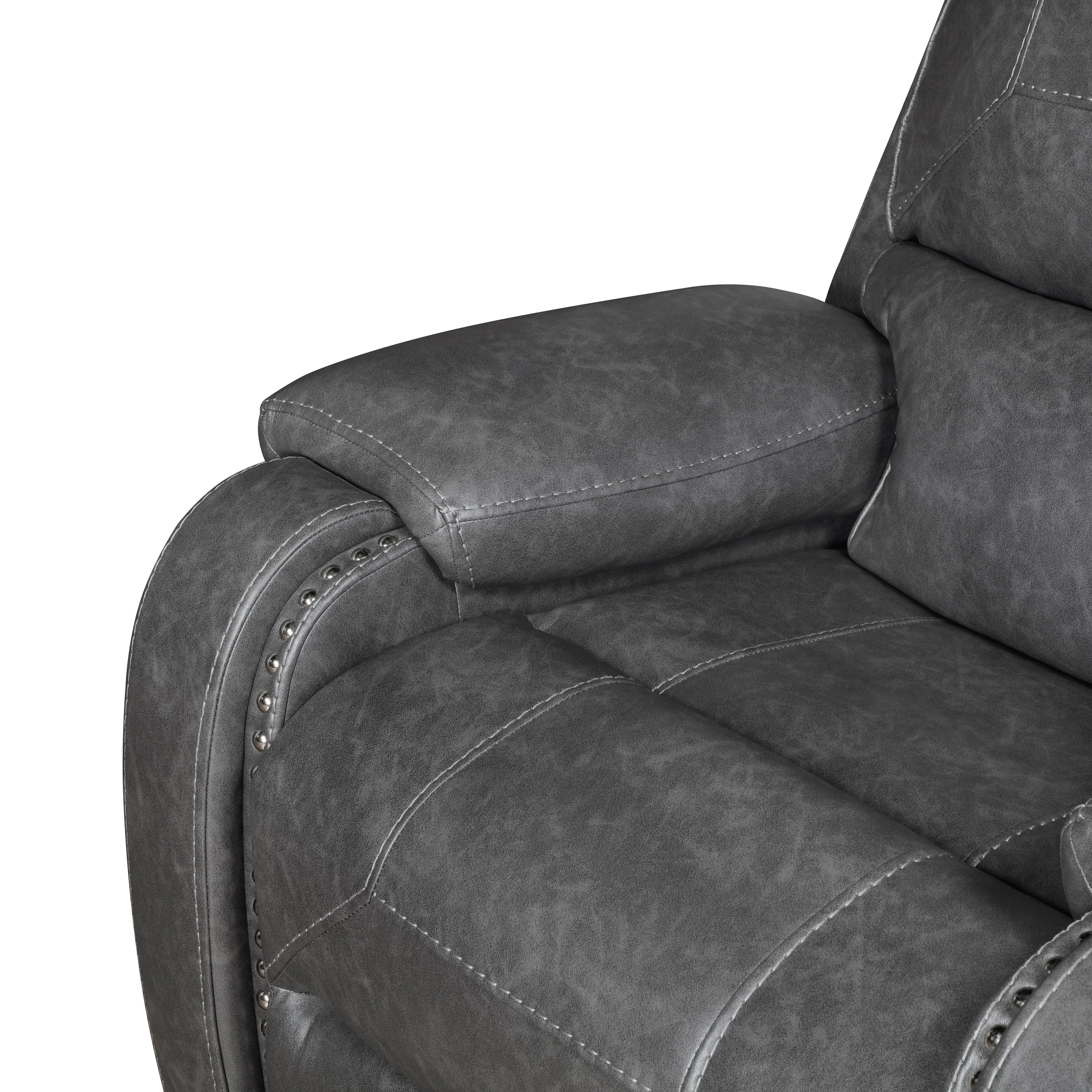 Newnan Gray Double Reclining Living Room Set - Image 25
