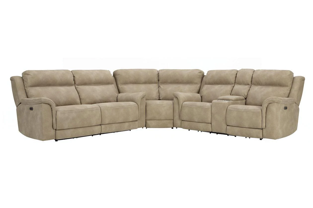Next-Gen DuraPella Sand 3-Piece Power Reclining Sectional - Image 2